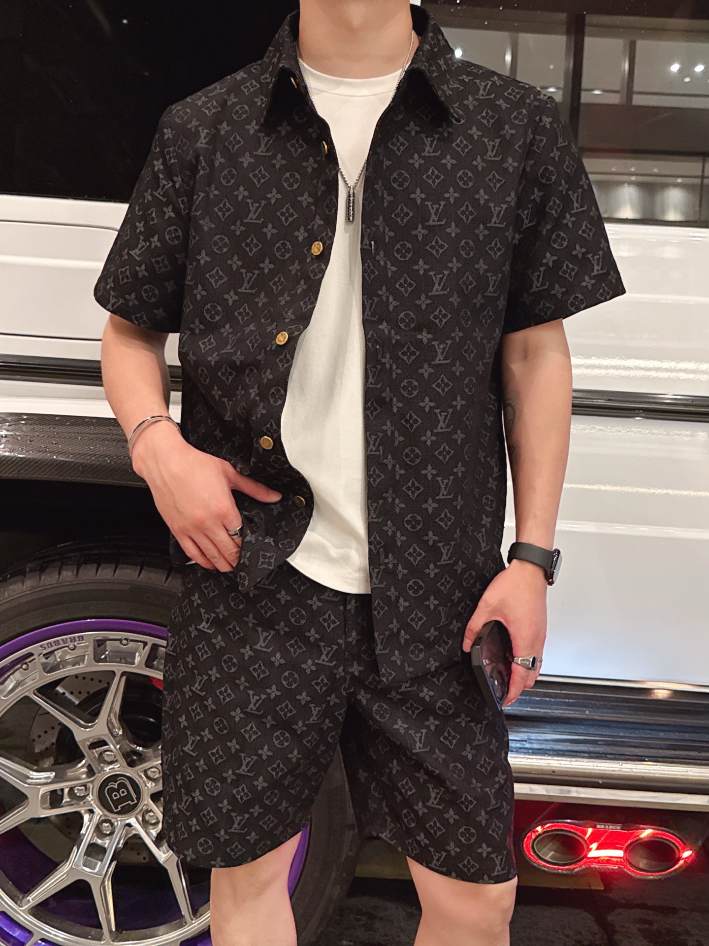 26SS春夏服 ルイヴィトン 新作通販 上下服セット セットアップ