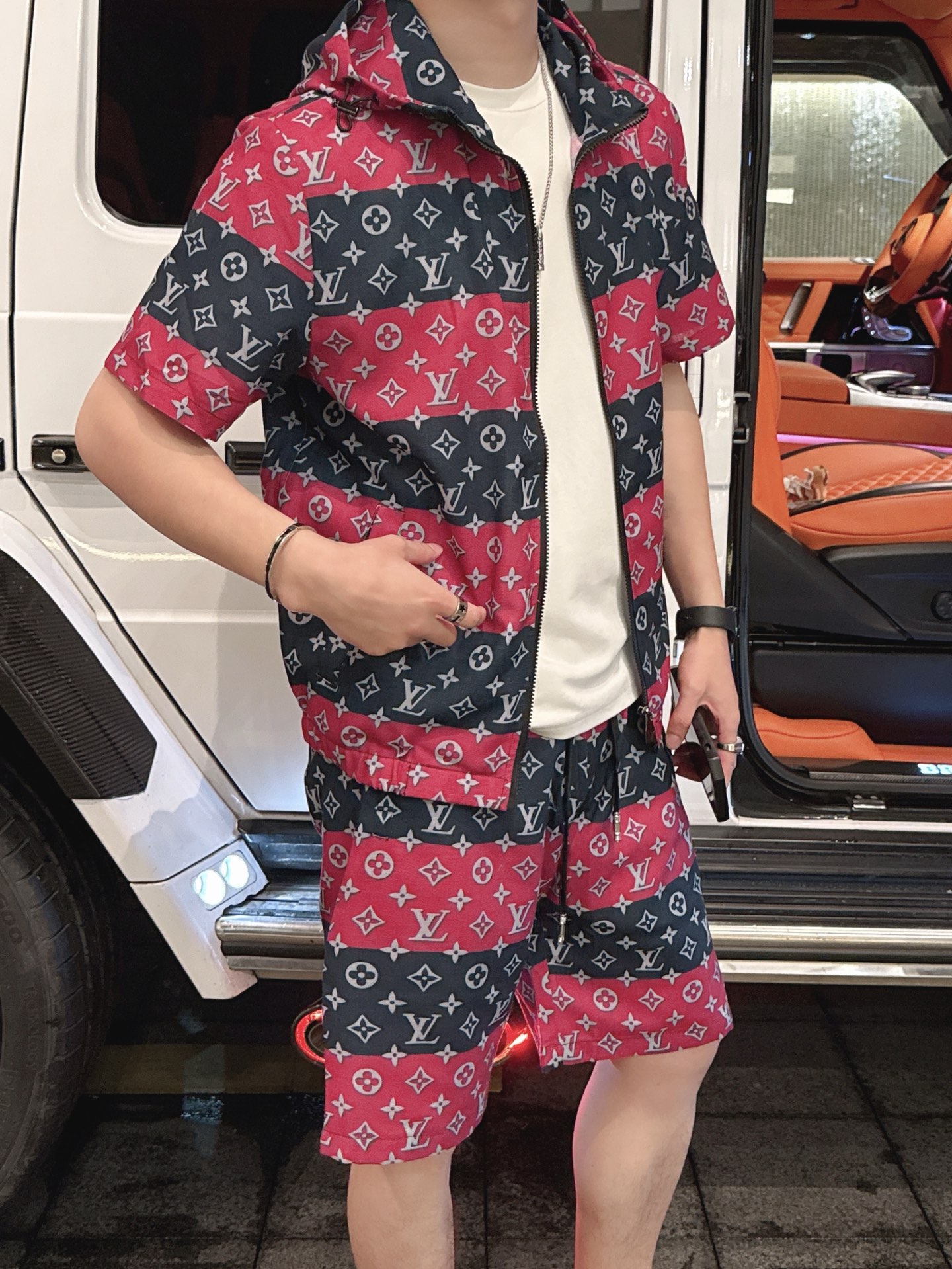 26SS春夏服 ルイヴィトン 新作通販 上下服セット セットアップ