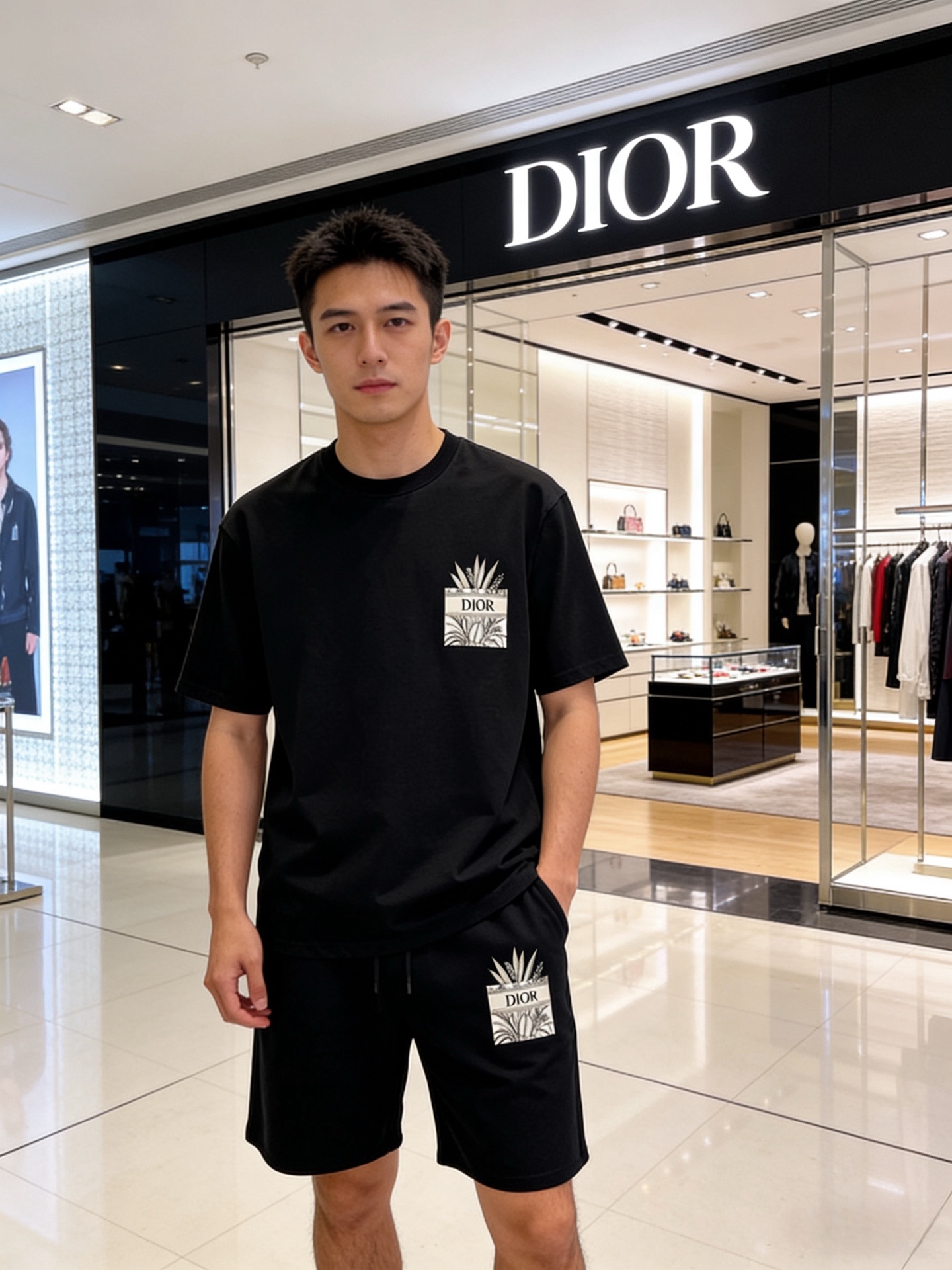26SS春夏服 クリスチャンディオール 新作通販 上下服 セットアップ