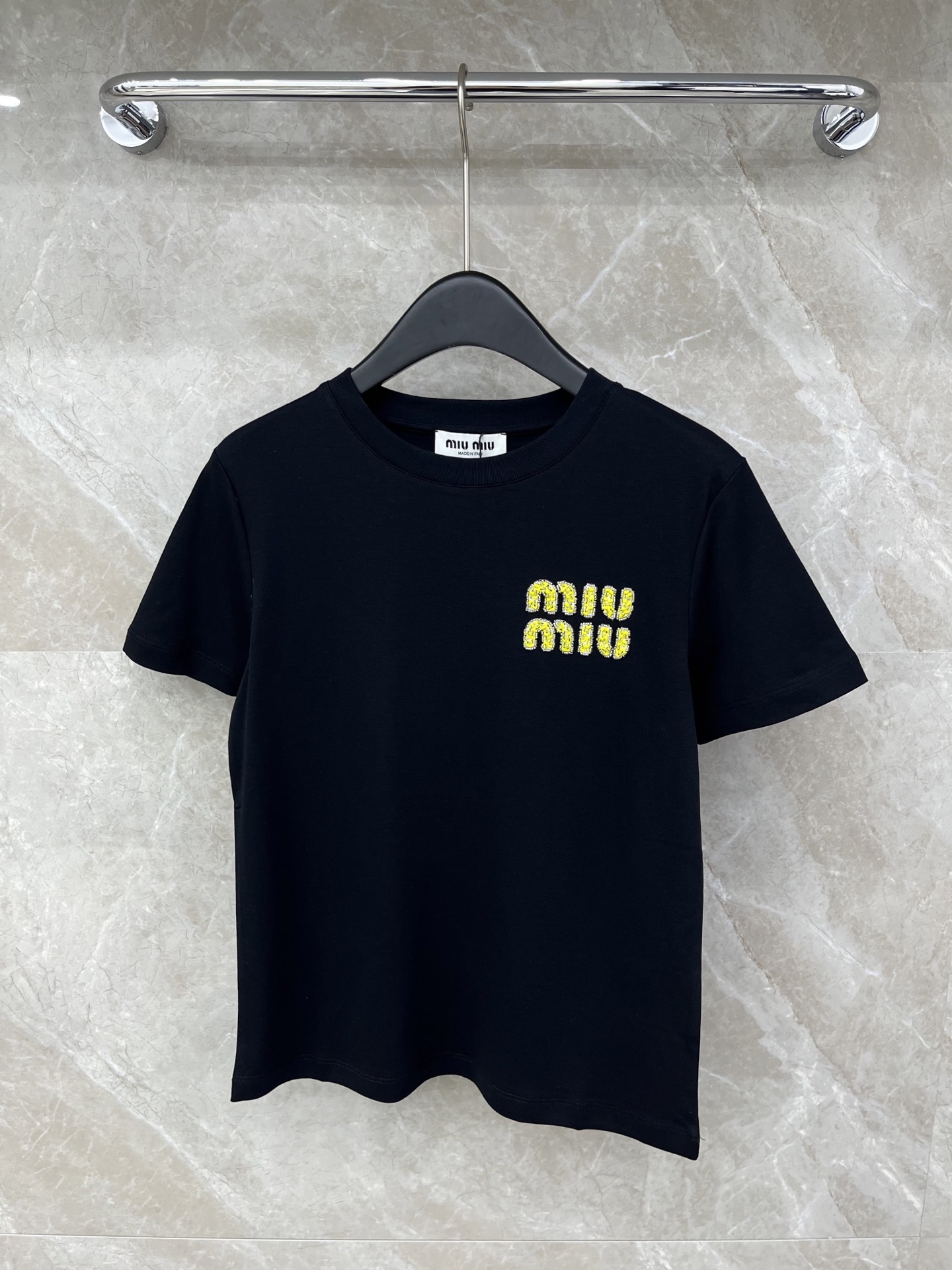 女性ミュウミュウ 春夏 半袖Tシャツ トップス