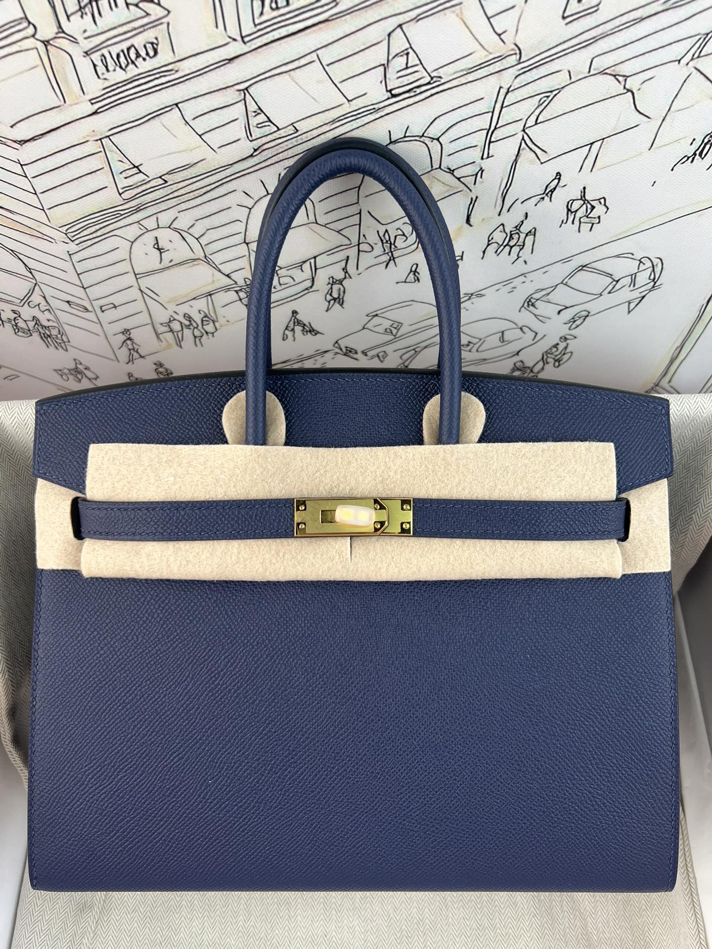 人気エルメス通販 Brikin バーキン25cm EPSON 手仕事 wax 外縫い 2604