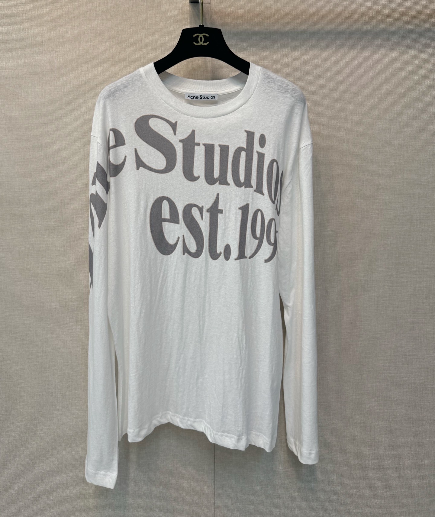 女性アクネ ストゥディオズ 長袖Tシャツ トップス