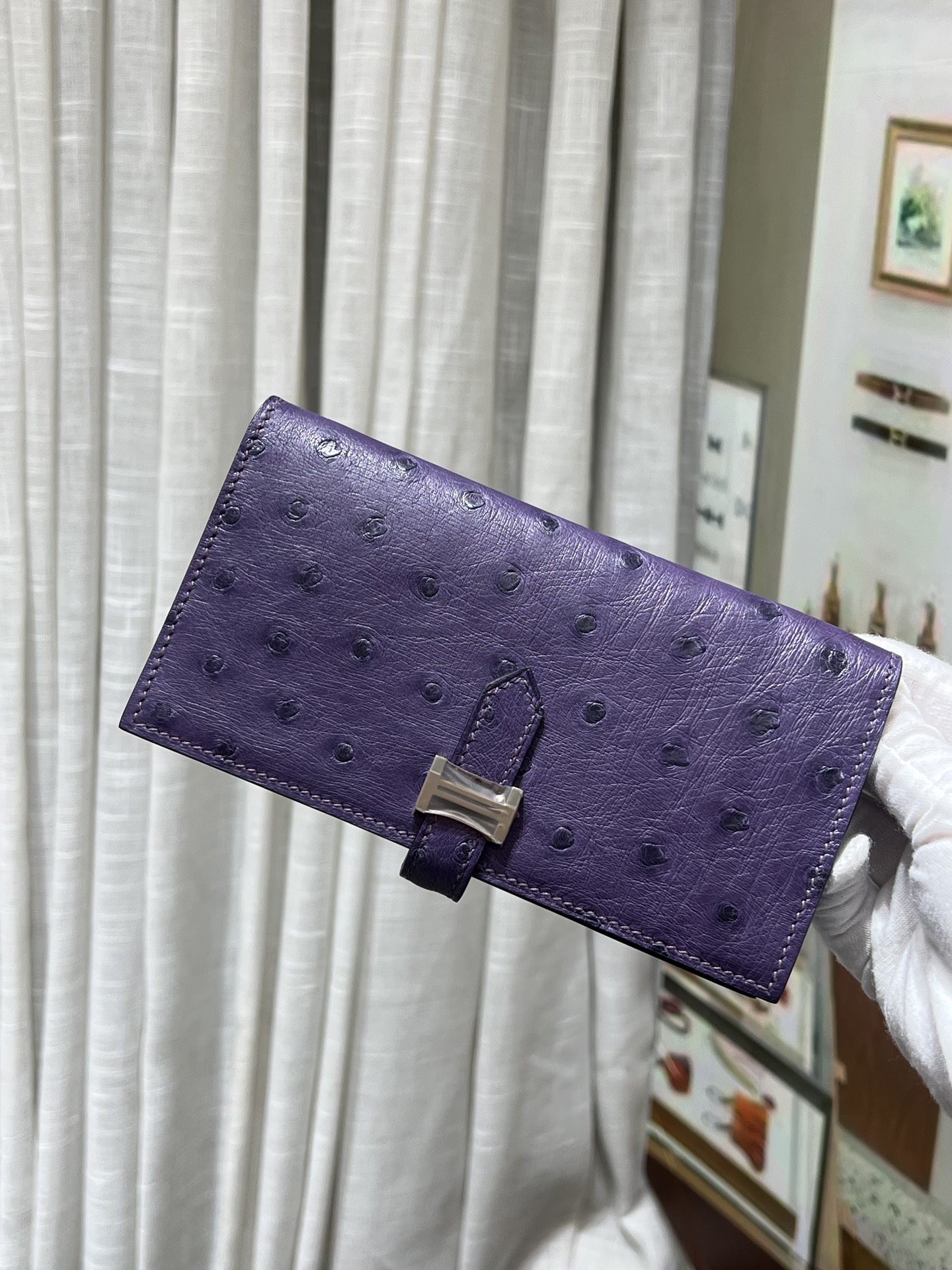 人気 財布エルメス 全手作り Beeswax thread 二つ折り長財布 Epson 2604JXJ000-w