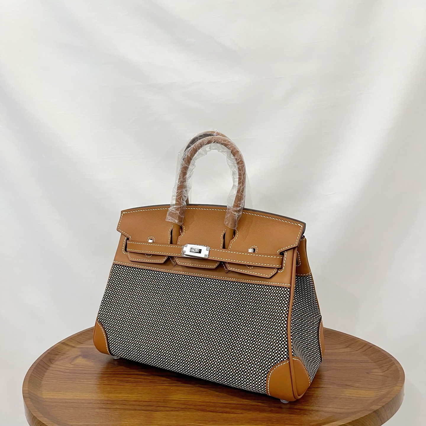 パーフェクトエルメス通販 Brikin バイカラーバーキン25cm? 手仕事 wax 2604
