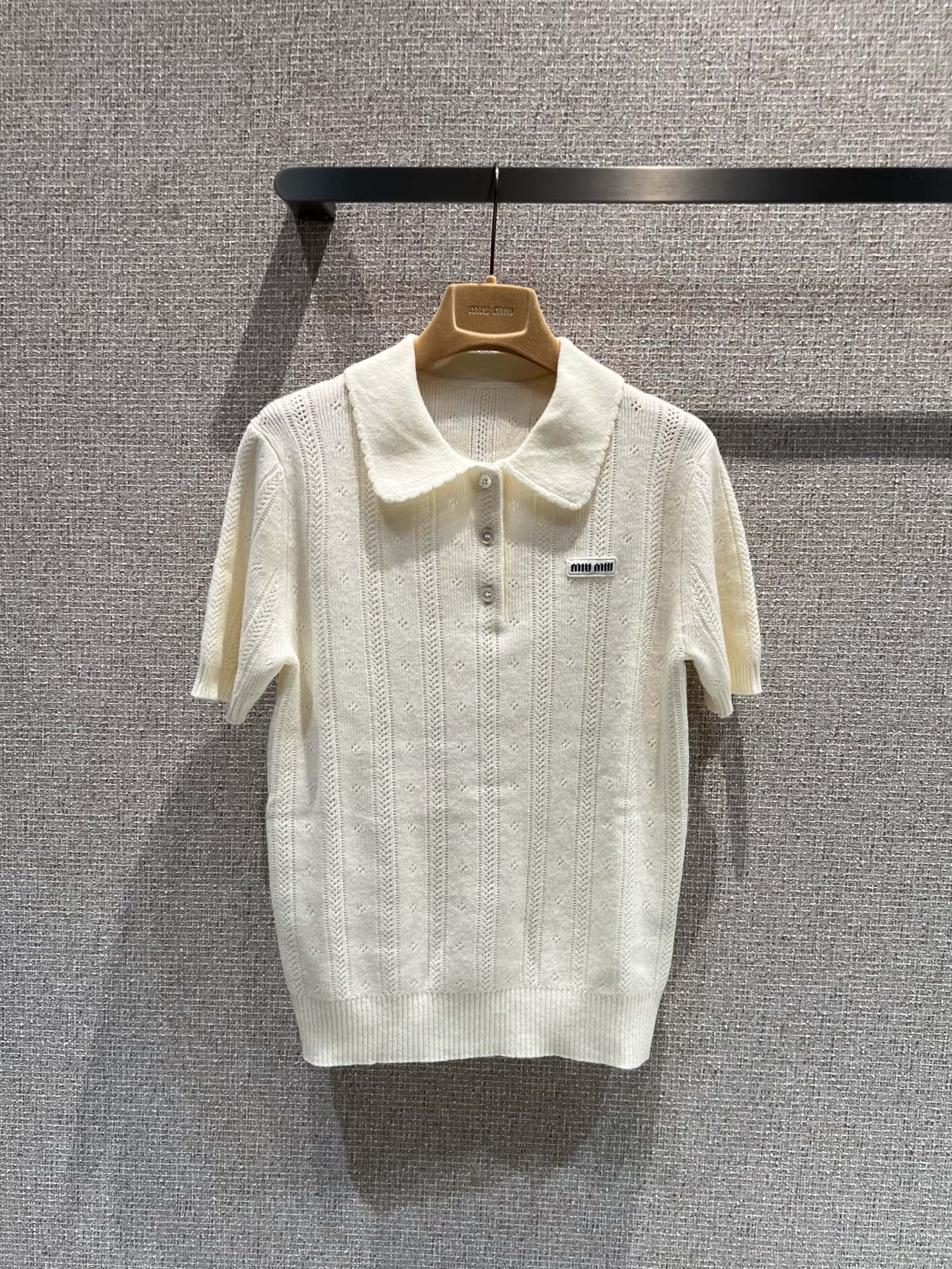女性ミュウミュウ 春夏 半袖Tシャツ トップス