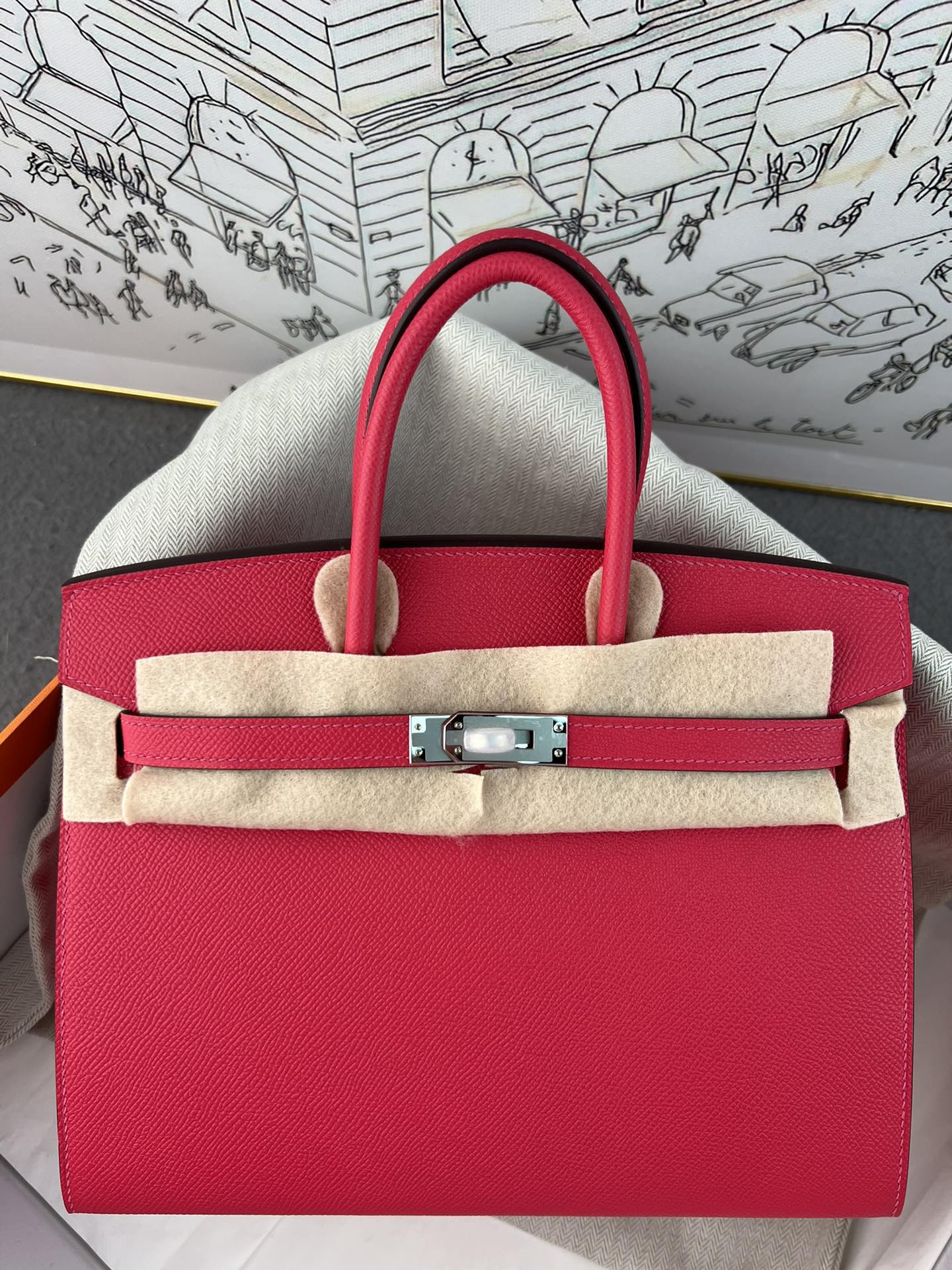 人気エルメス通販 Brikin バーキン25cm EPSON 手仕事 wax 外縫い 2604