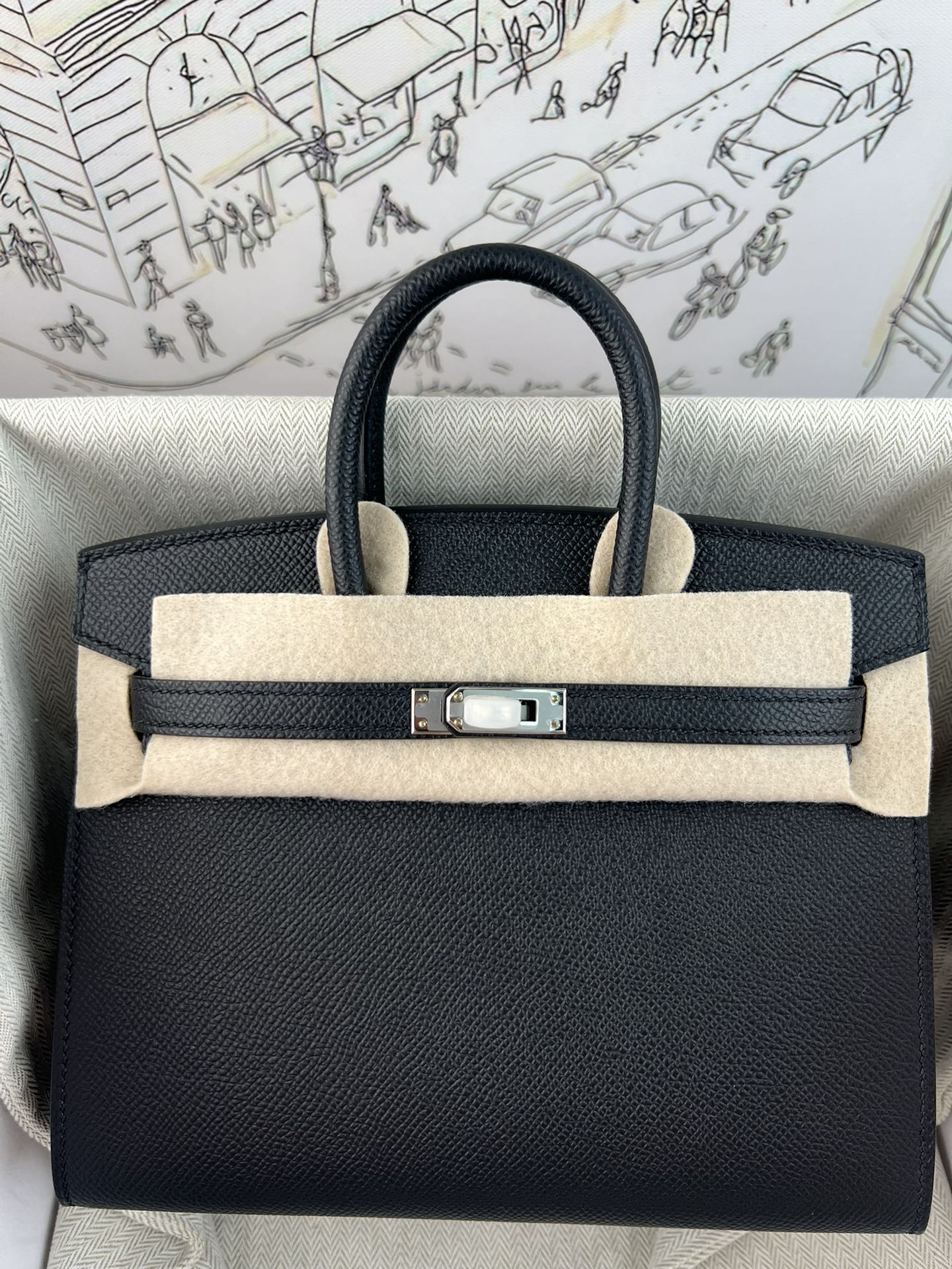 TOP エルメス BIRKIN? バーキン20cm Epson 手作り Beeswax thread 2604