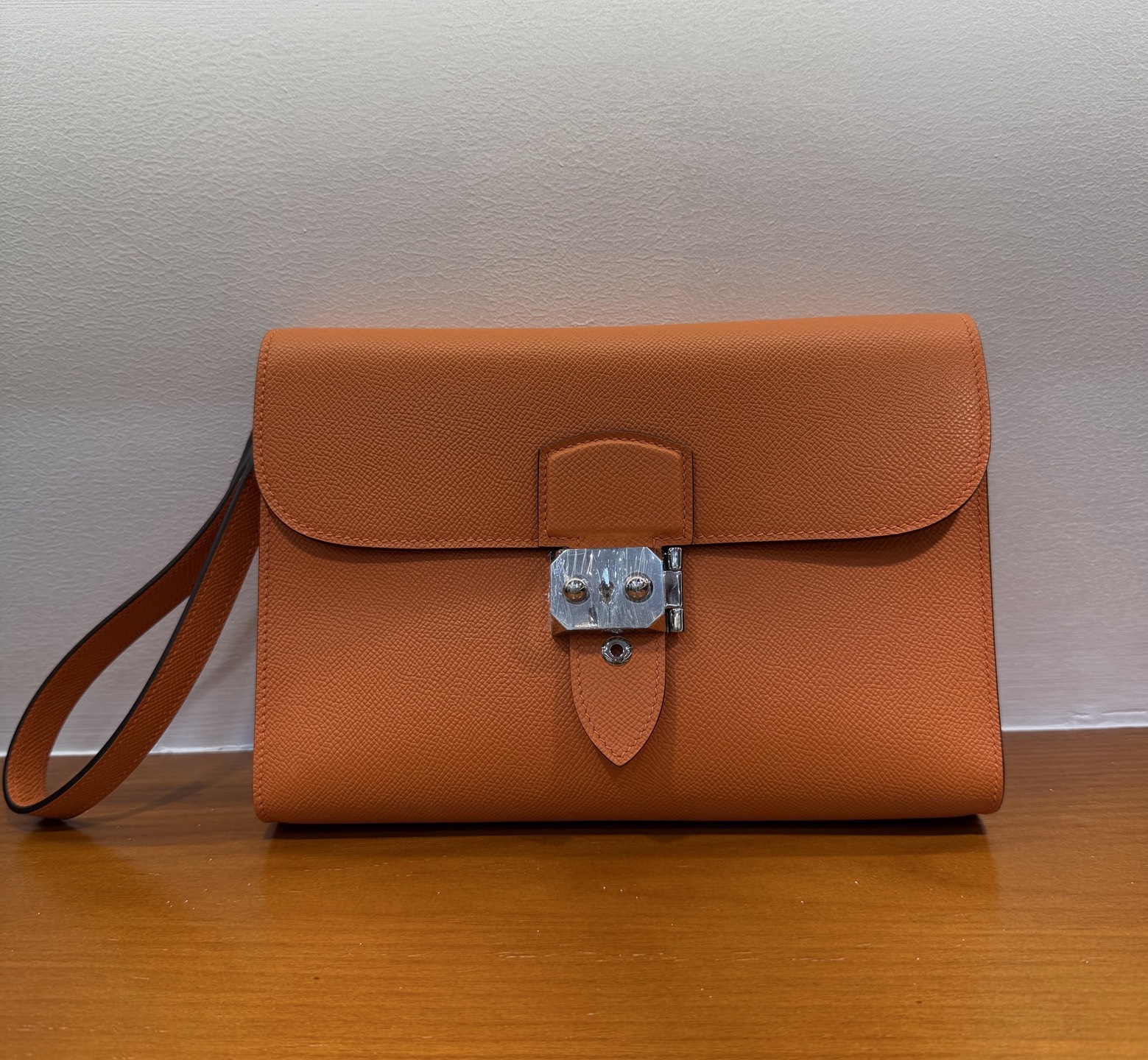 エルメス メンズ セカンドバッグ 手作り wax ワックス Epsom 2604TDJ00-W