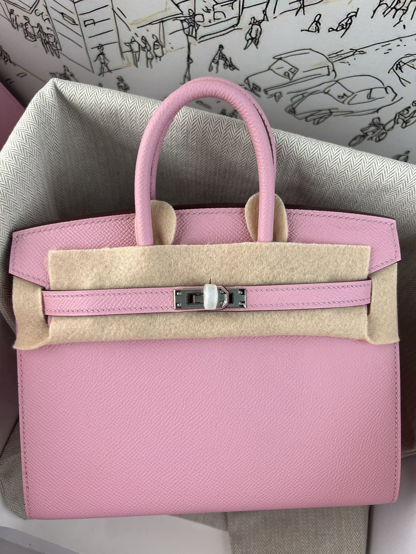 TOP エルメス BIRKIN? バーキン20cm Epson 手作り Beeswax thread 2604