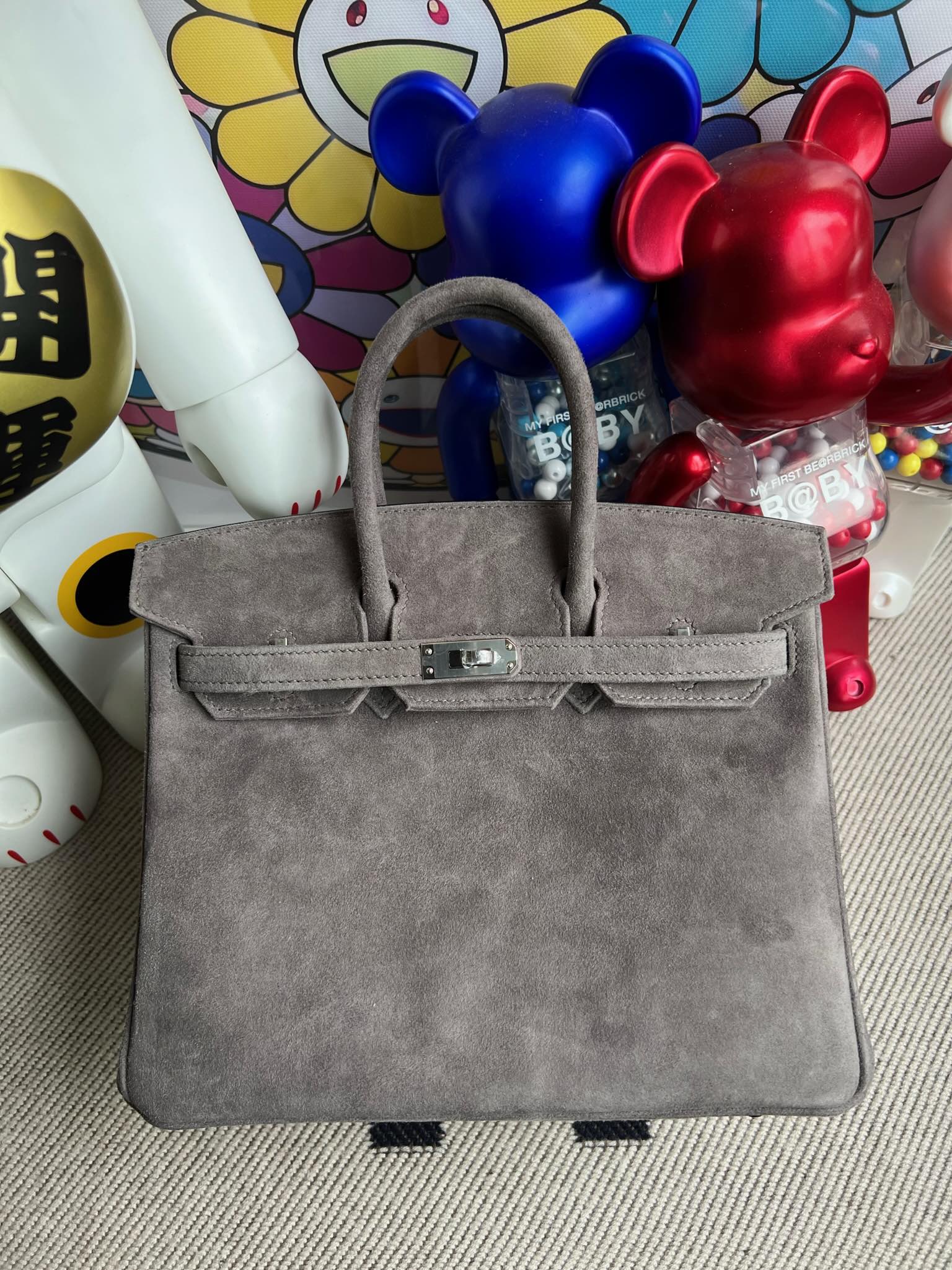 エルメス TOPバーキン25 cm BIRKIN スエード 手作り Beeswax thread