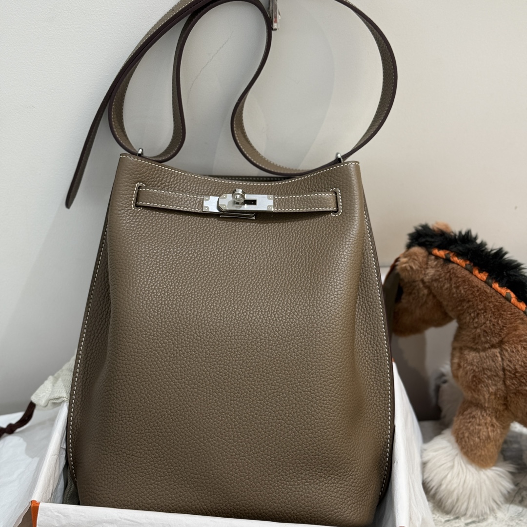 エルメス so kelly 22CM togo 手作り wax ワックス Shoulder Bag 2604TDJ00