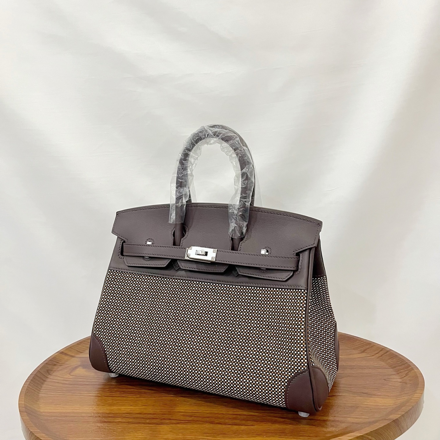 パーフェクトエルメス通販 Brikin バイカラーバーキン25cm? 手仕事 wax 2604