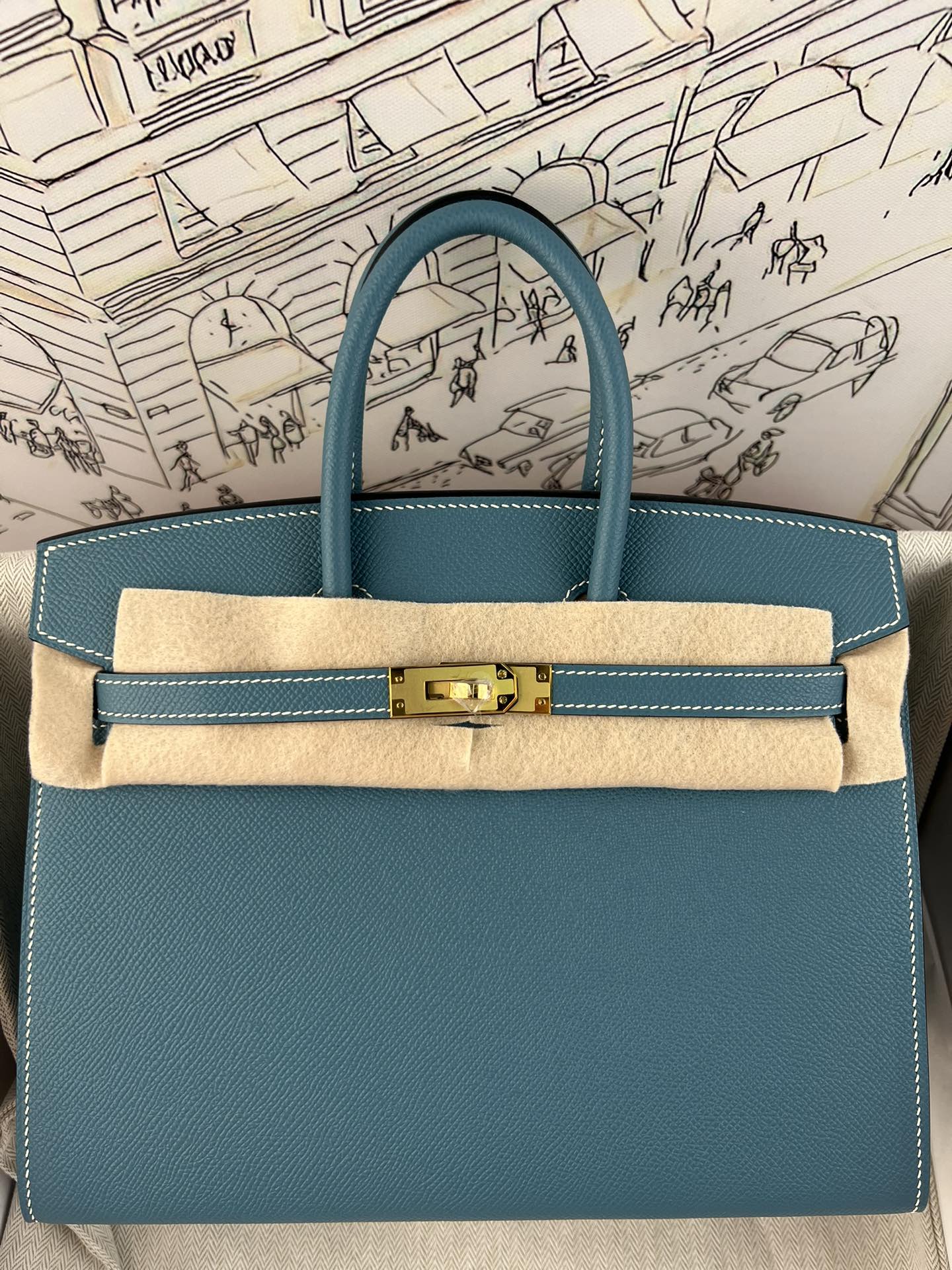 人気エルメス通販 Brikin バーキン25cm EPSON 手仕事 wax 外縫い 2604