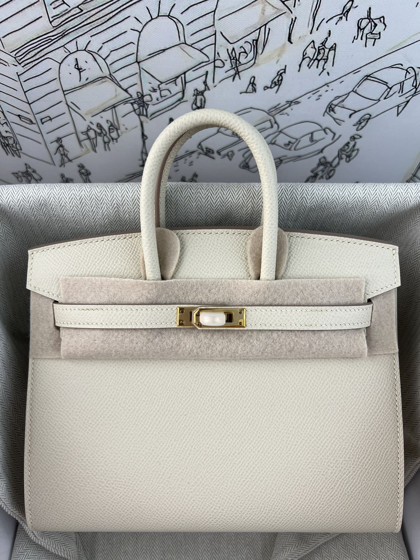 TOP エルメス BIRKIN? バーキン20cm Epson 手作り Beeswax thread 2604