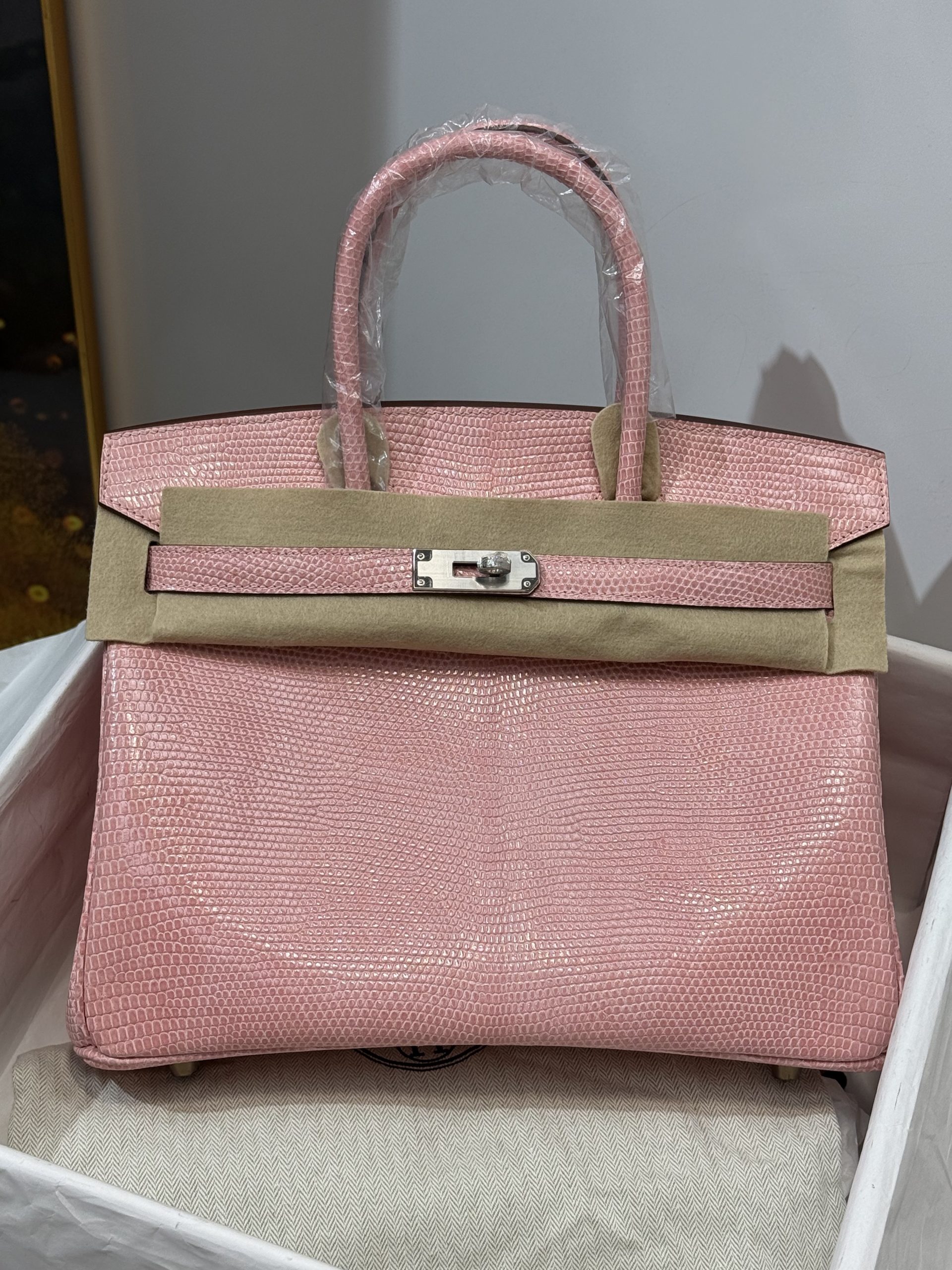 エルメスTOPバーキン25 Birken Hcpリザード全手作り Beeswax thread