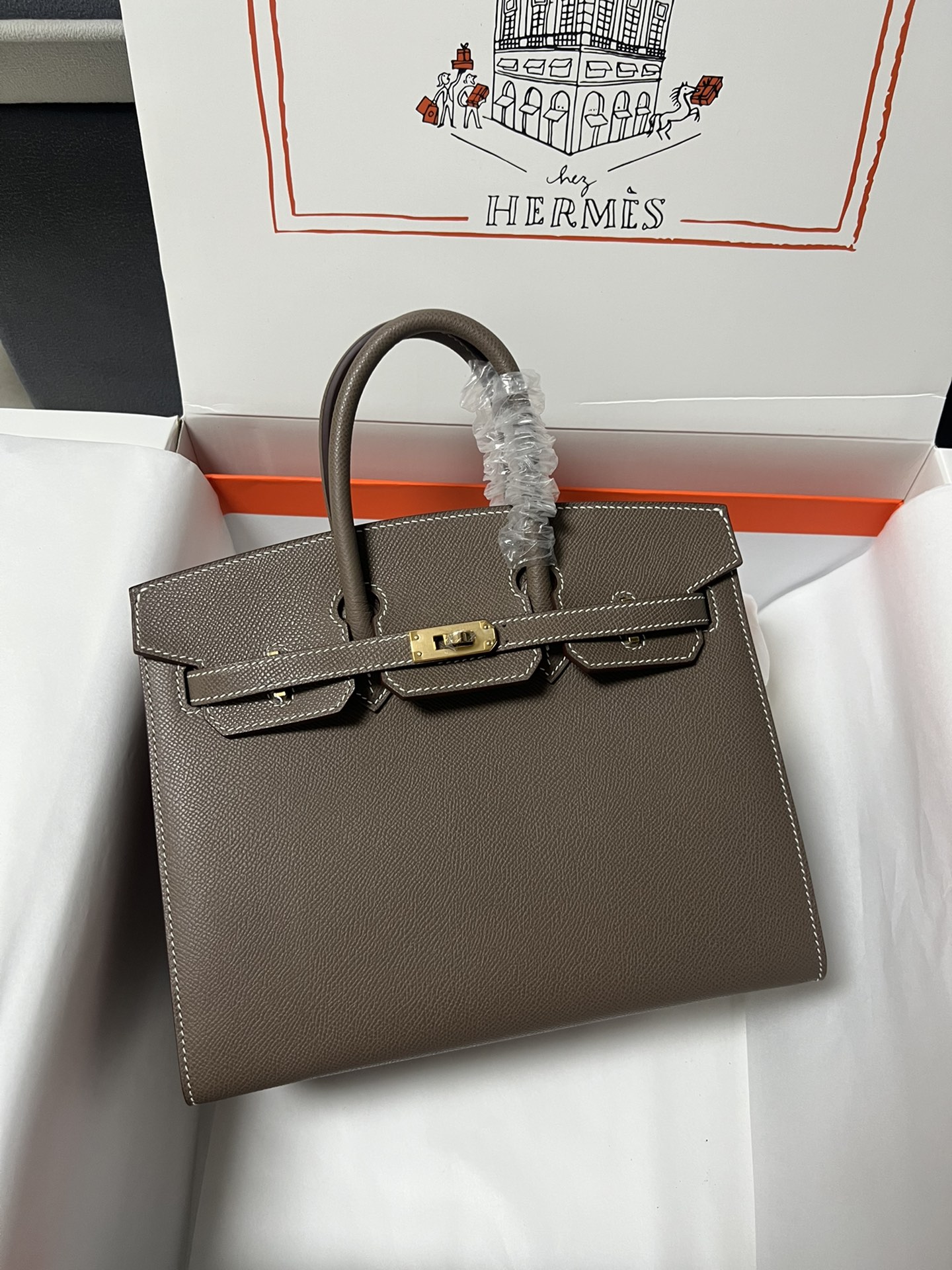 エルメス バーキン 半手作り birkin sellier Epsom 25/30 cm 外縫い