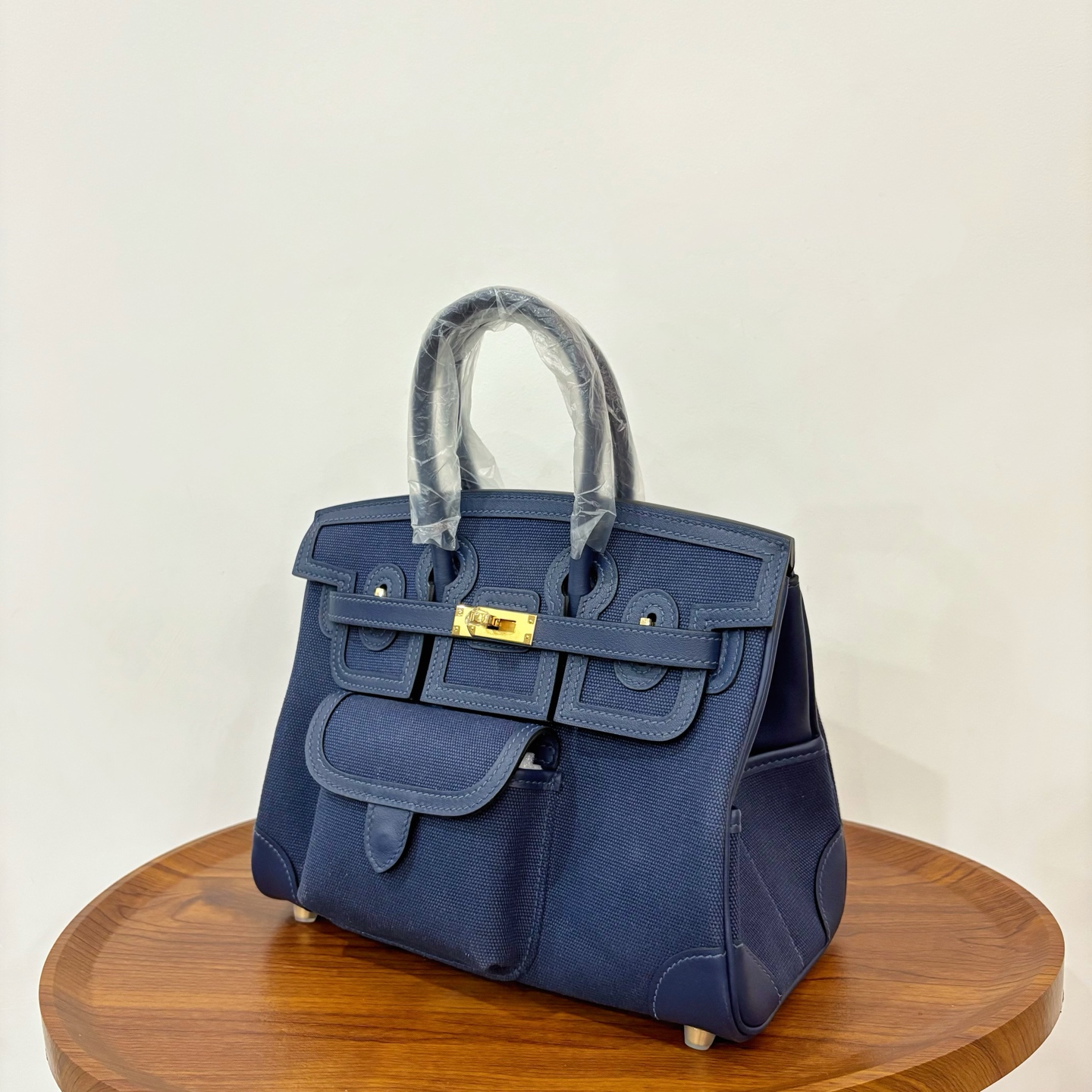 エルメス 全手作りBirkin Cargo?バーキンカーゴ25 2604BLJ2150-B