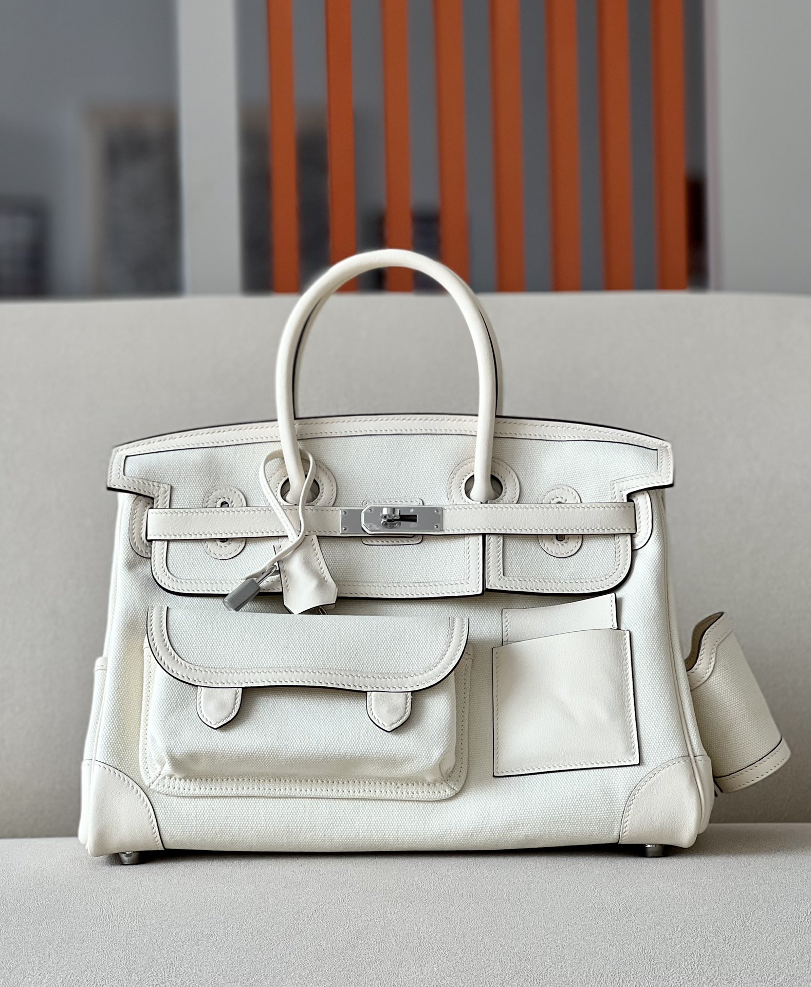 エルメス 全手作りBirkin Cargo?バーキンカーゴ35 2604BLJ2500-B