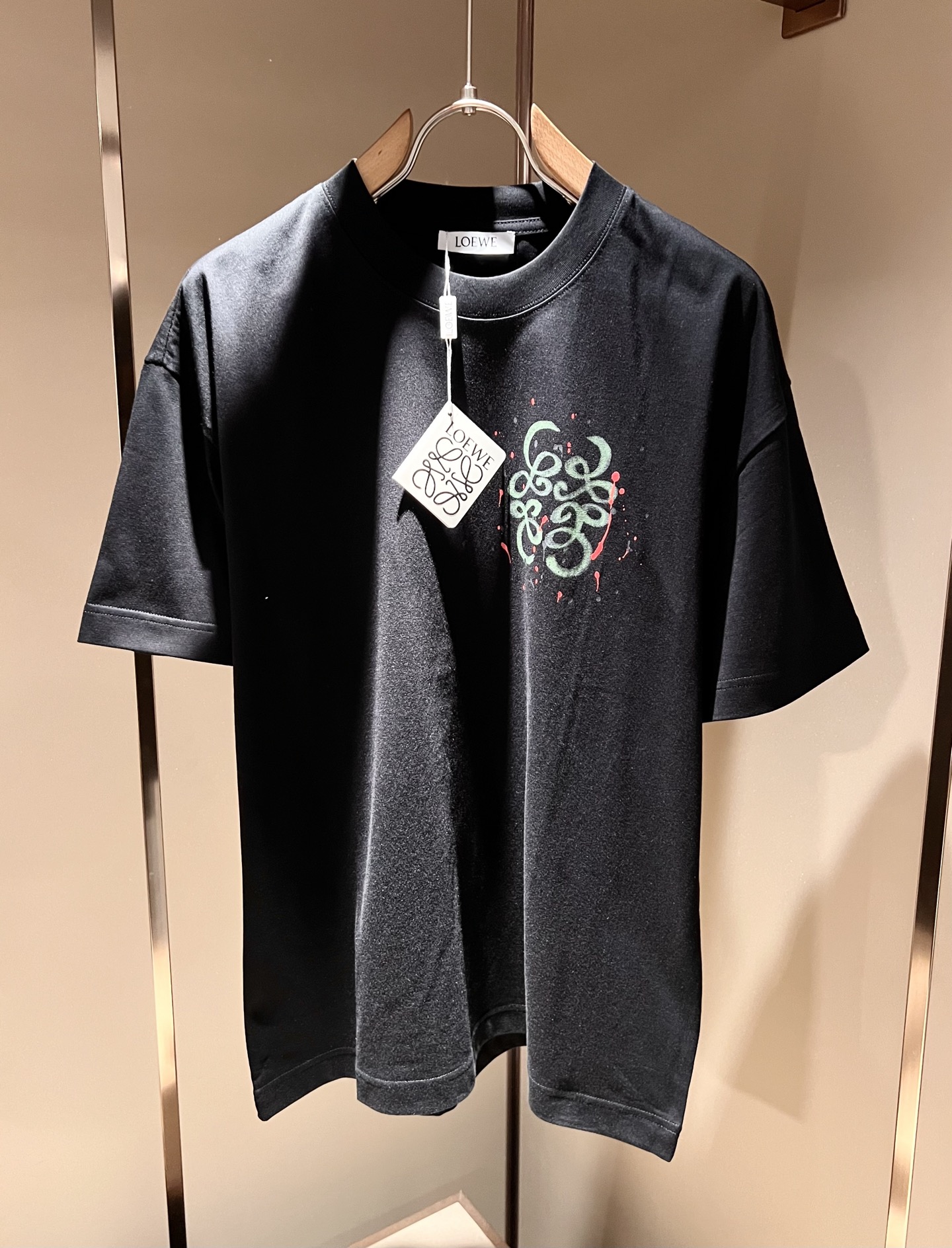 人気商品ロエベ 春夏 半袖Tシャツ トップス 男女兼着