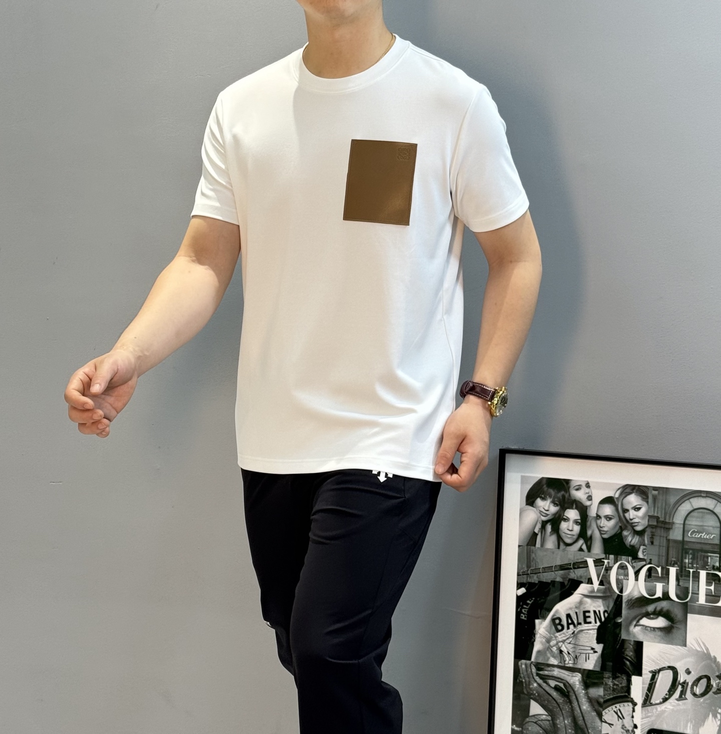 人気商品ロエベ 春夏 半袖Ｔシャツ トップス メンズ