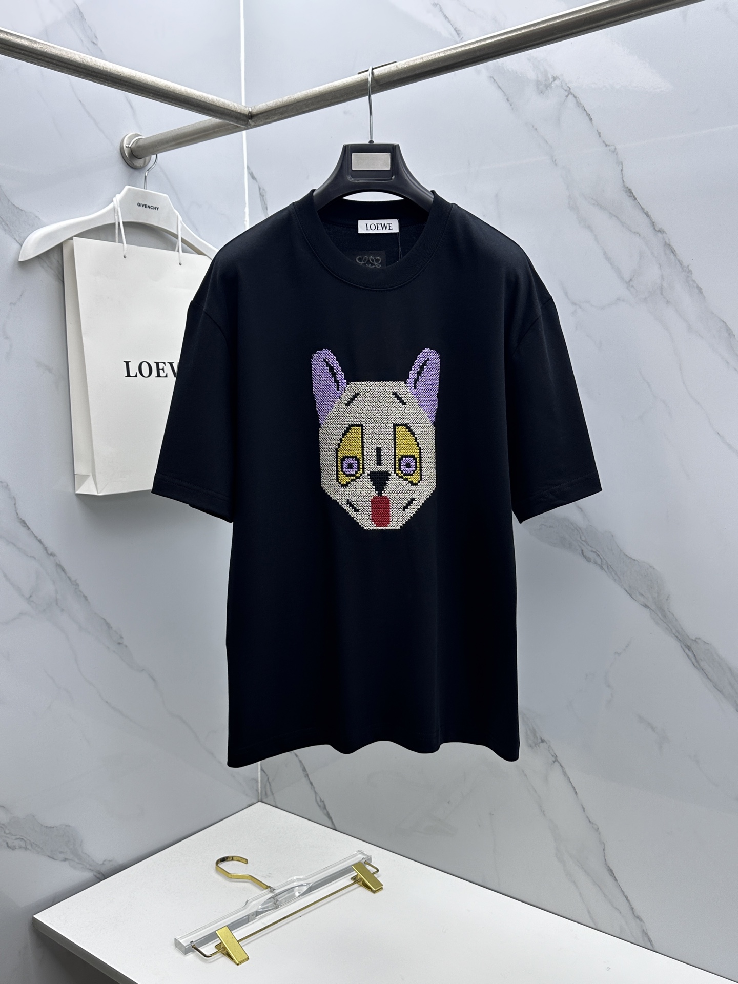 人気商品ロエベ 春夏 半袖Tシャツ トップス メンズ