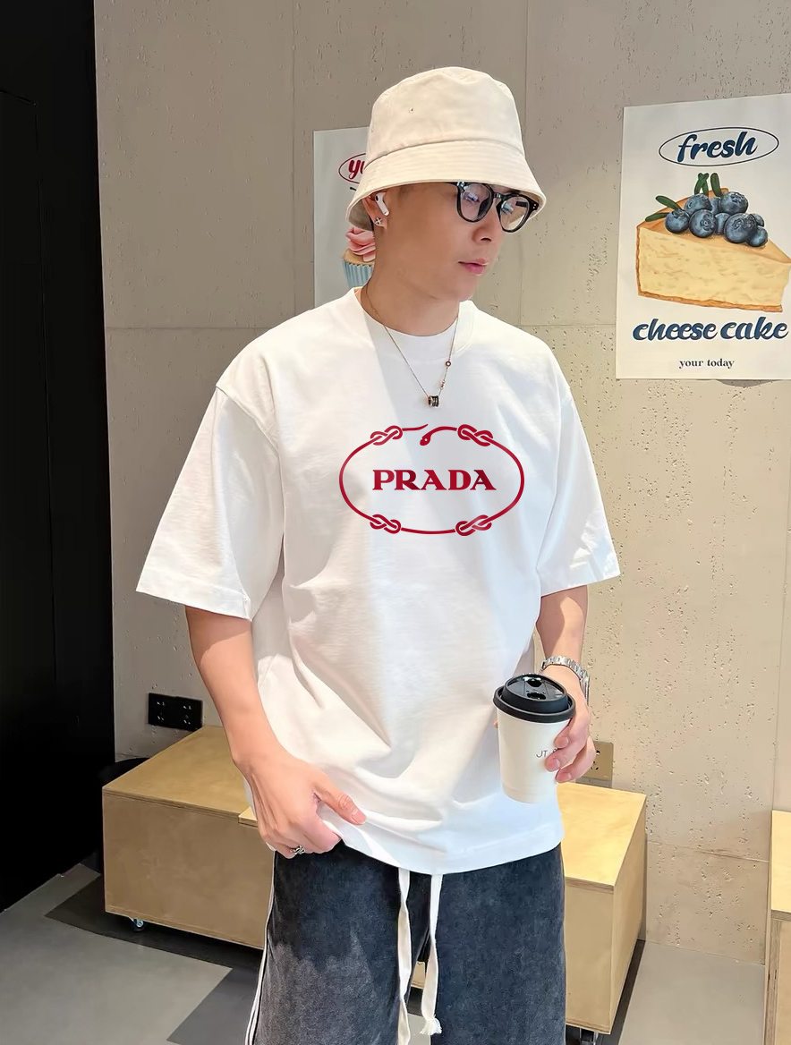プラダ 2026SS春夏 半袖Tシャツ トップス 恋人