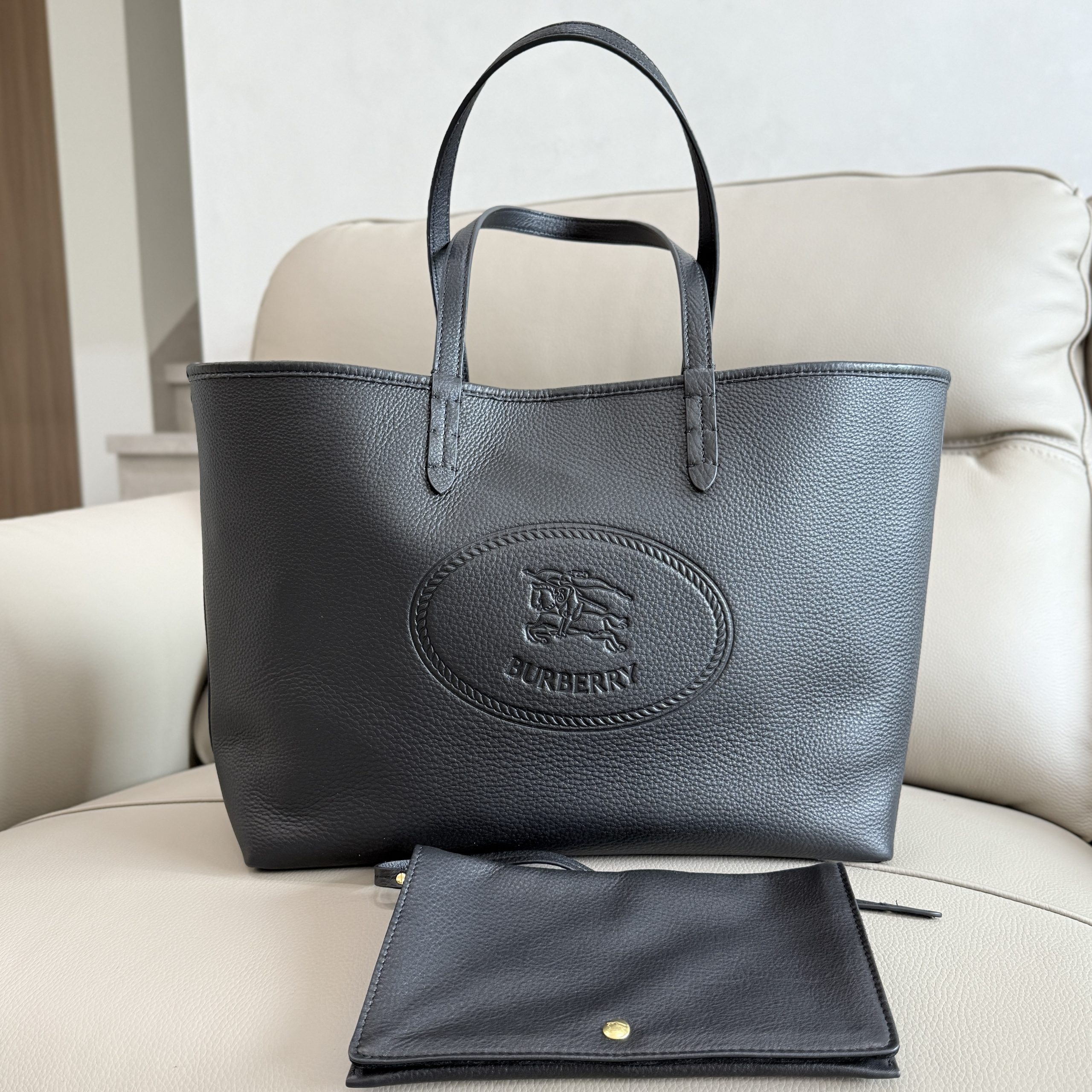バーバリー 鞄 Highlands Tote 2WAY 手提げ袋 バッグ