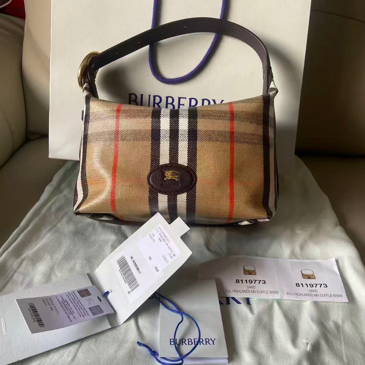 バーバリー 鞄 Tote 2WAY 手提げ袋 バッグ