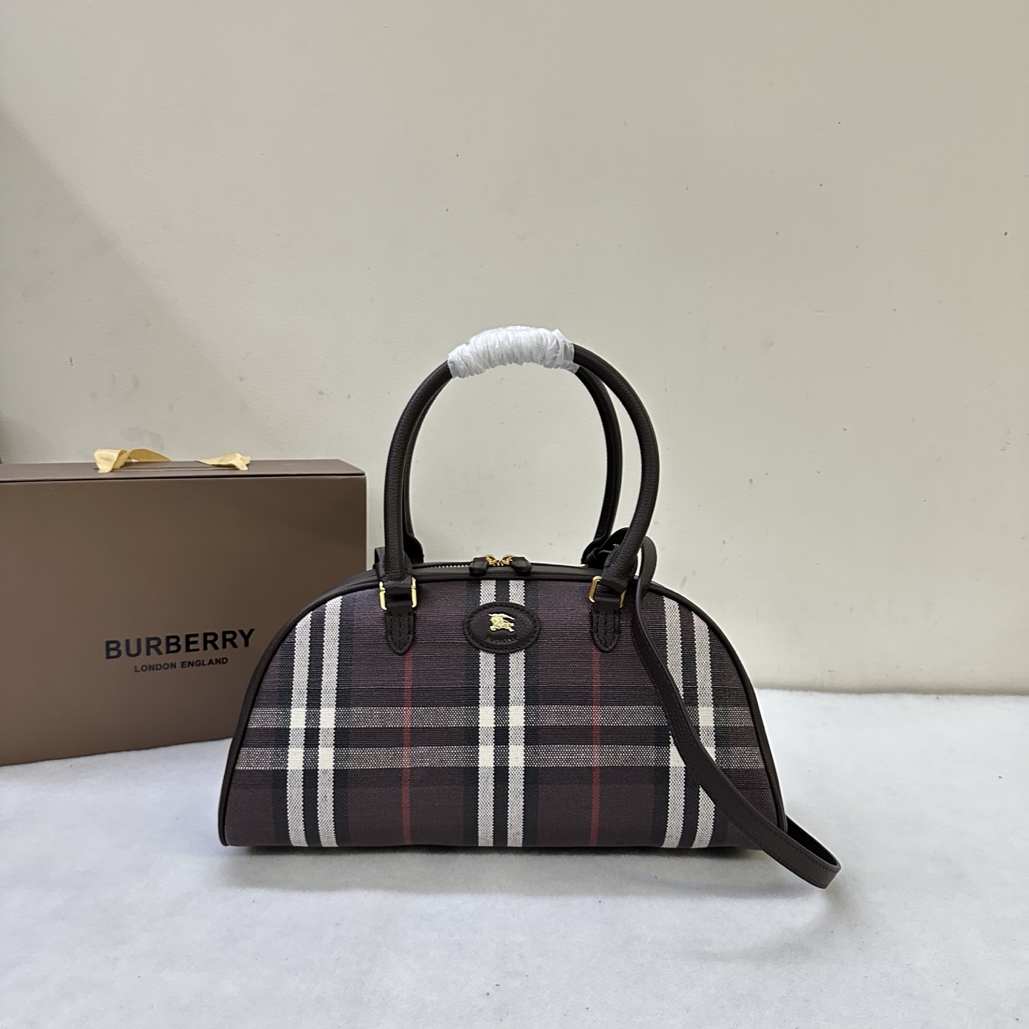 バーバリー 鞄 bowling bag 2WAY 手提げ袋 バッグ