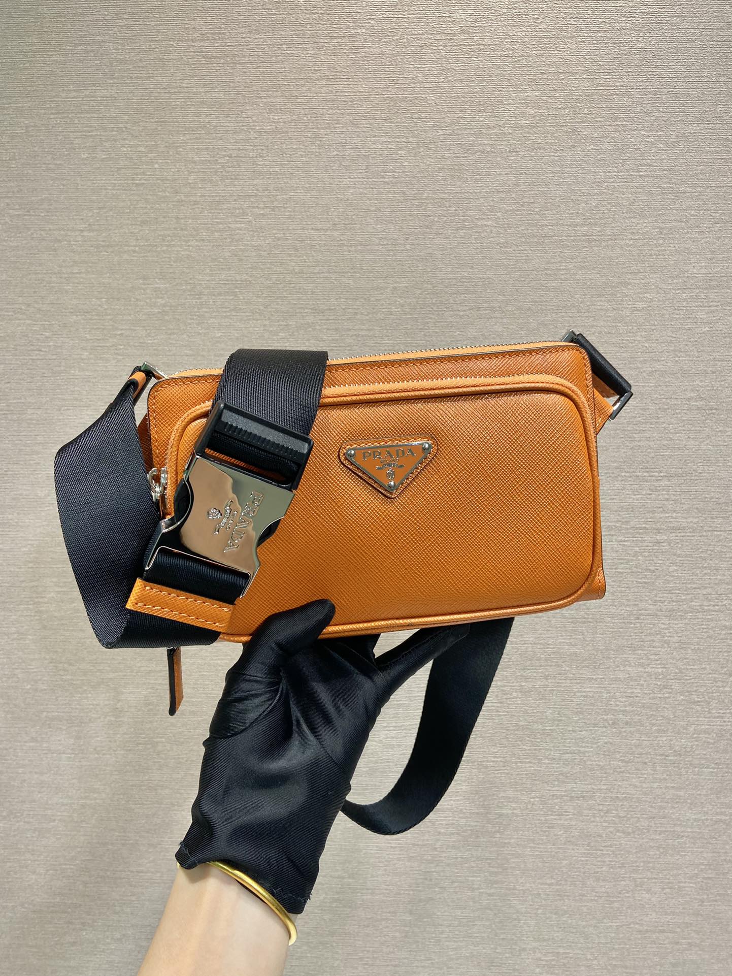 パーフェクト新品 2026 プラダ ベルト ショルダーバッグ