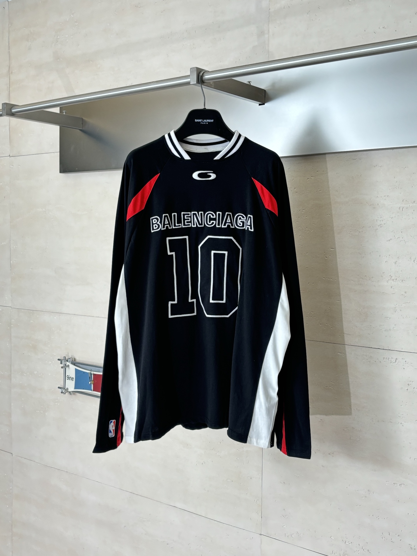 26SS春夏服 バレンシアガ&NBA ユニフォーム/長袖Tシャツ  メンズ