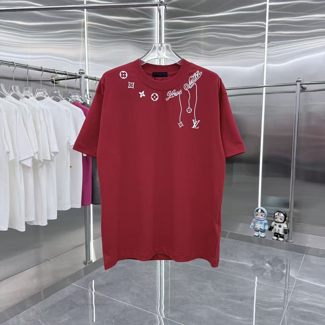 26SS春夏服 ルイヴィトン 半袖Tシャツ トップス 男女兼着