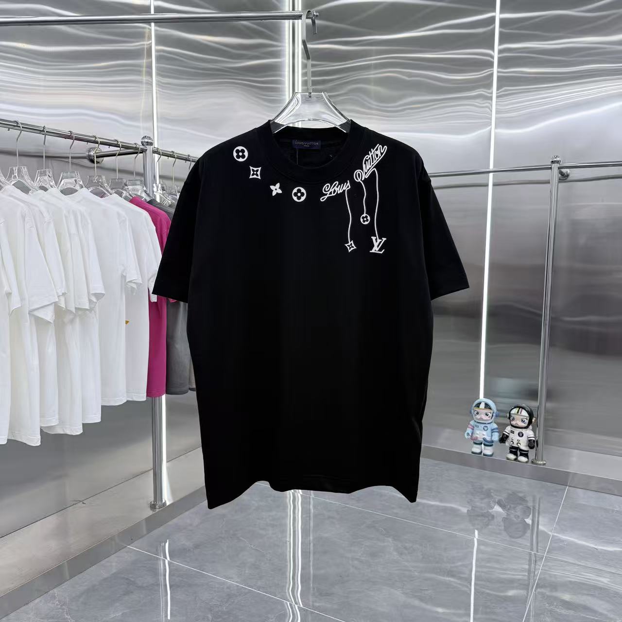 26SS春夏服 ルイヴィトン 半袖Tシャツ トップス 男女兼着