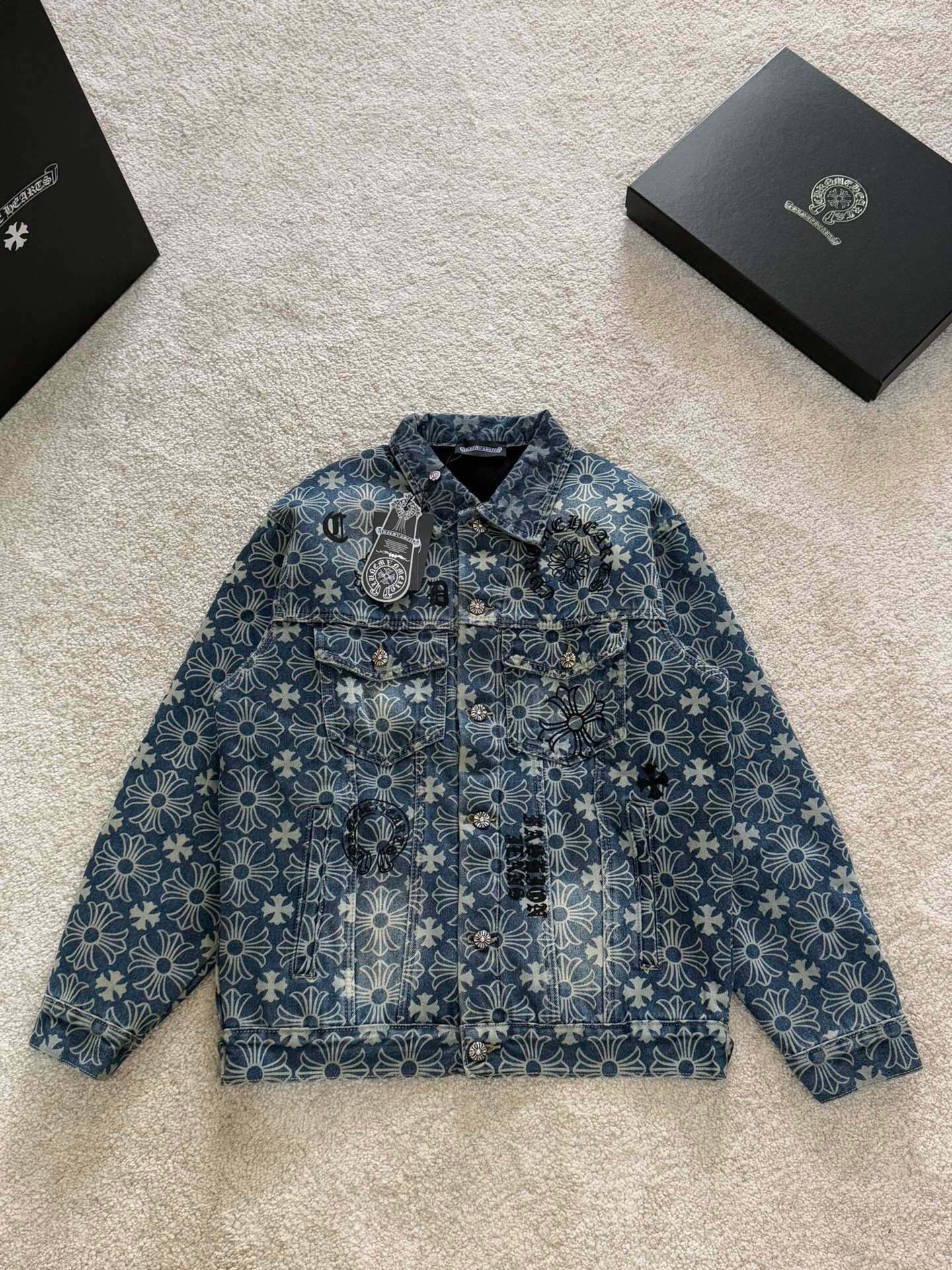 26SS春夏服 クロムハーツ デニムジャケット  メンズ