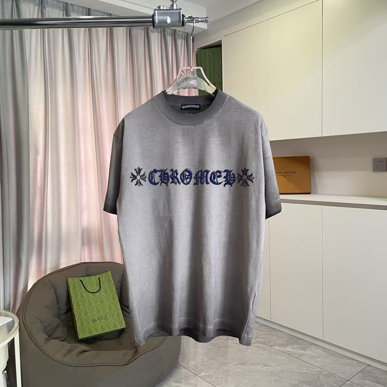 26SS春夏服 クロムハーツ 半袖Tシャツ トップス 男女兼着