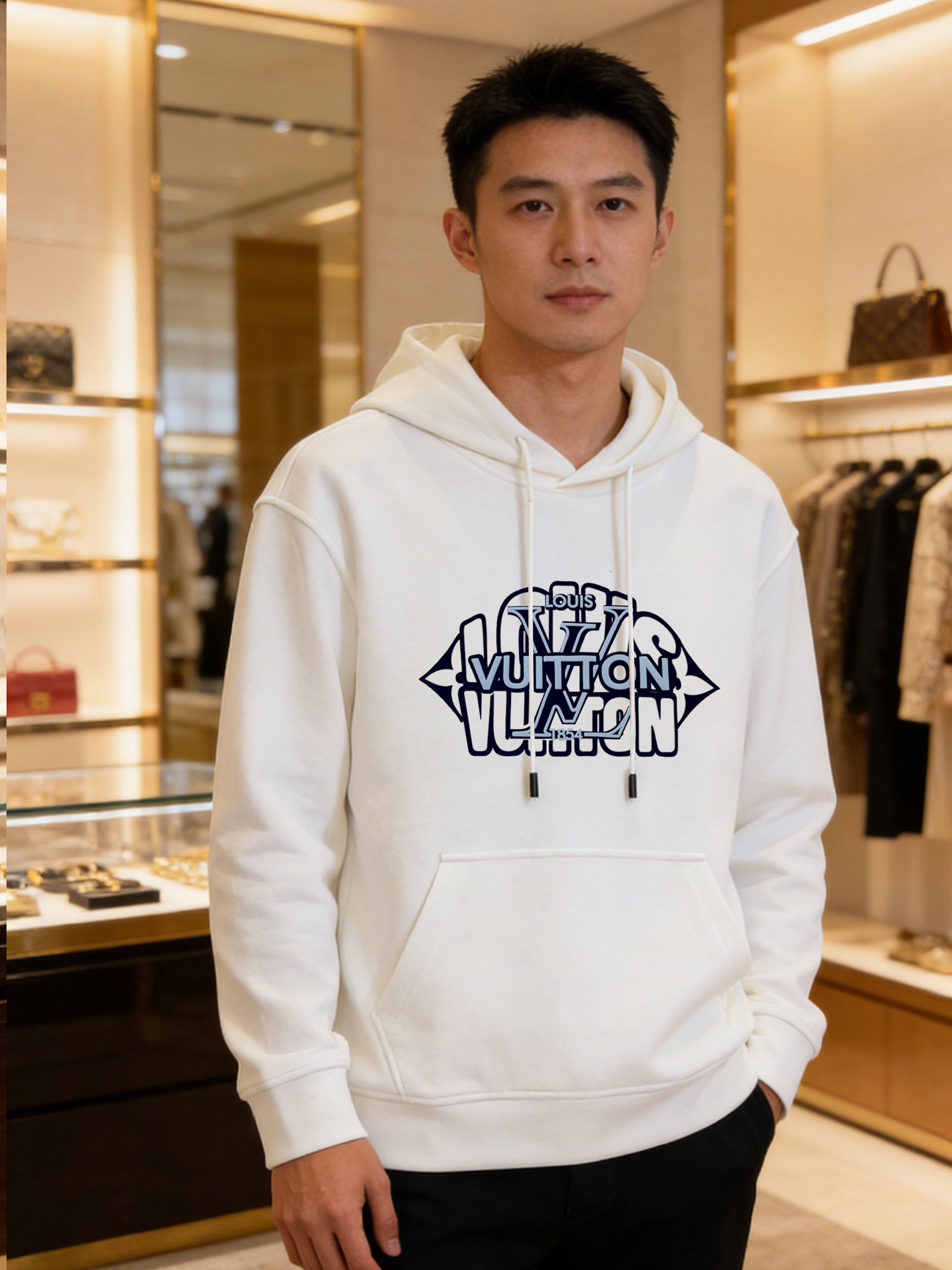 26SS春夏服 ルイヴィトン バーパーカー/スウェット 男女兼着