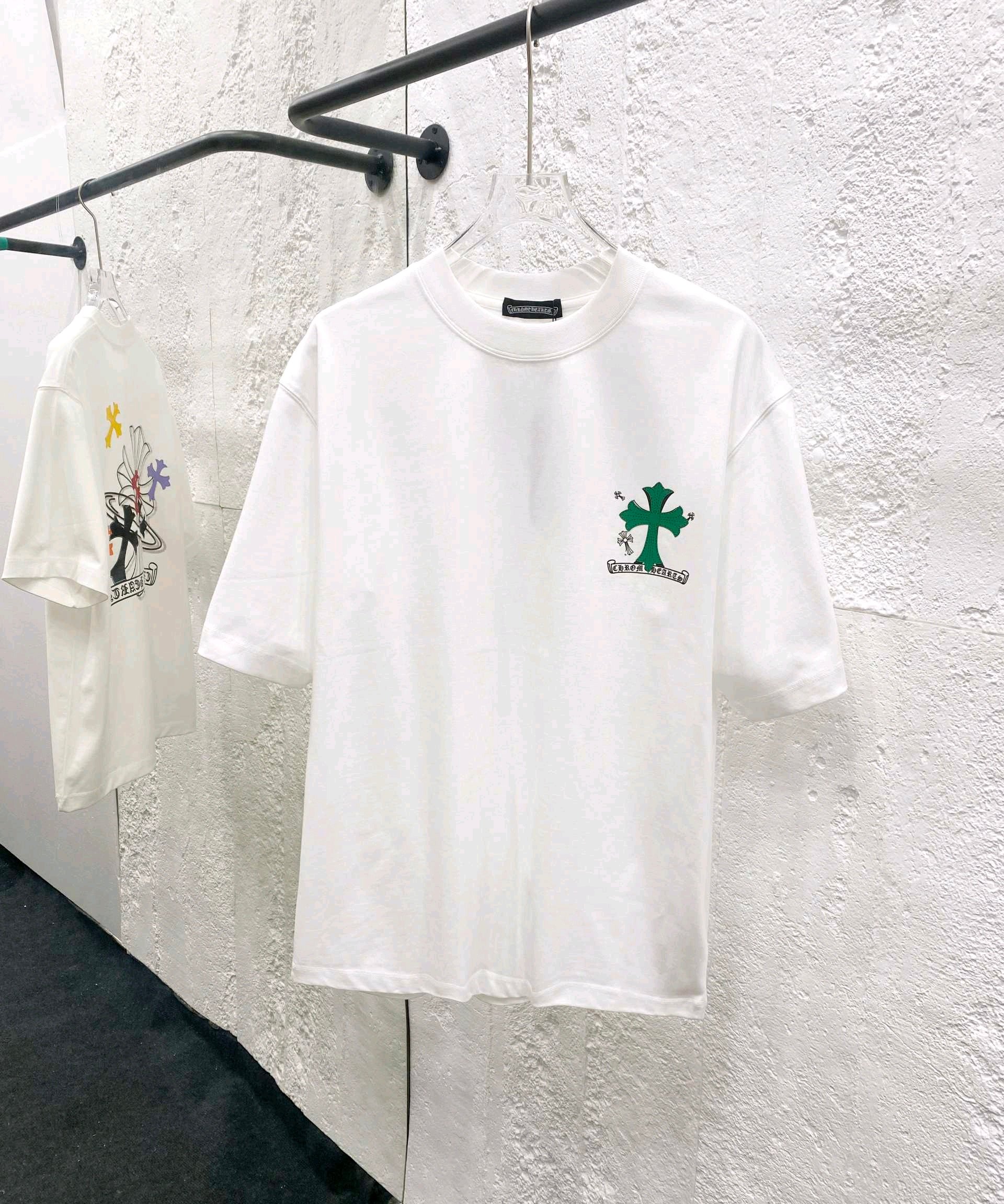 26SS春夏服 クロムハーツ 半袖Tシャツ トップス 男女兼着