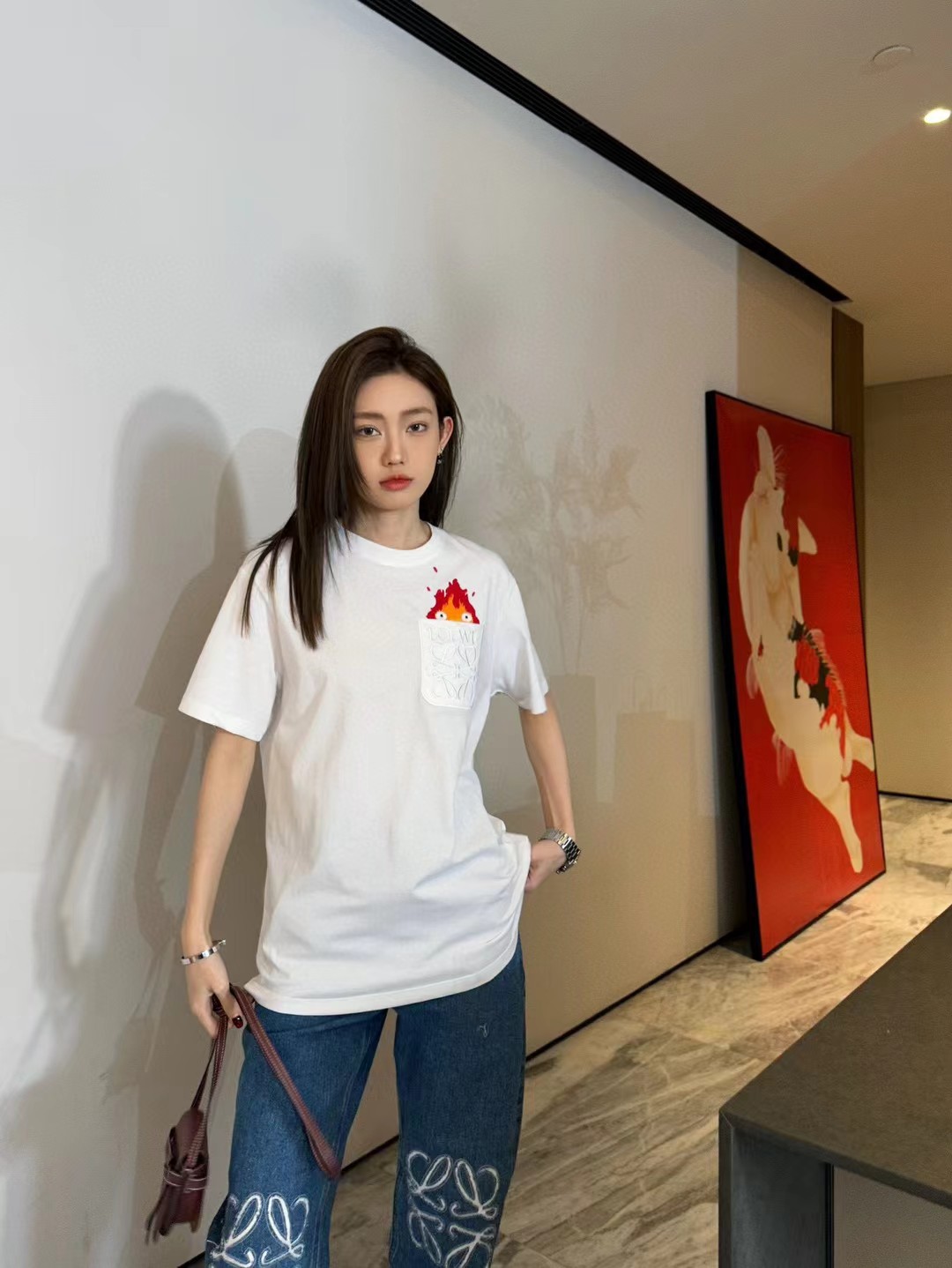 26新春婦人服 ロエベ 半袖Tシャツ トップス