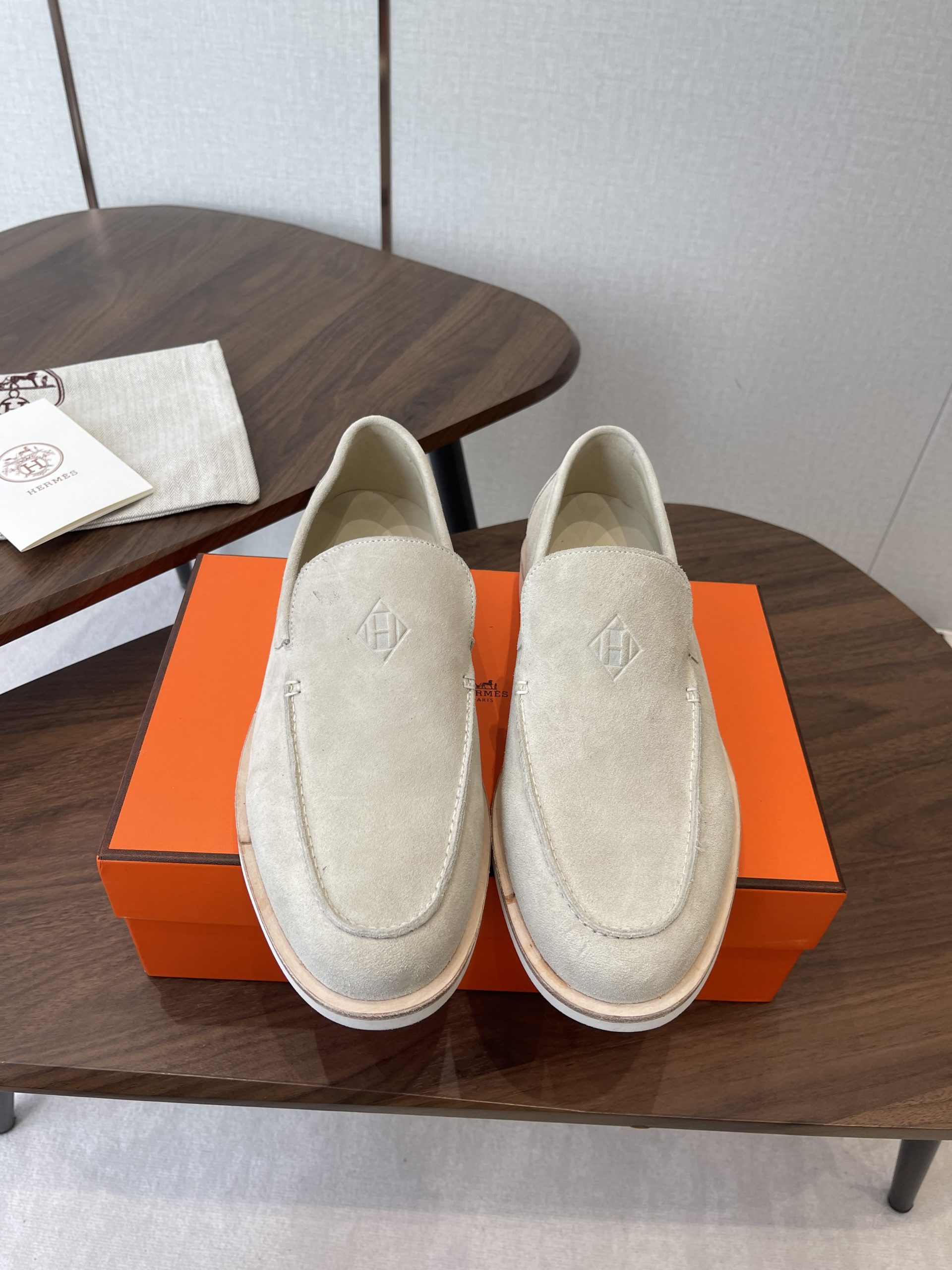25-26新作 靴 エルメス ローファー/フラットシューズ メンズ