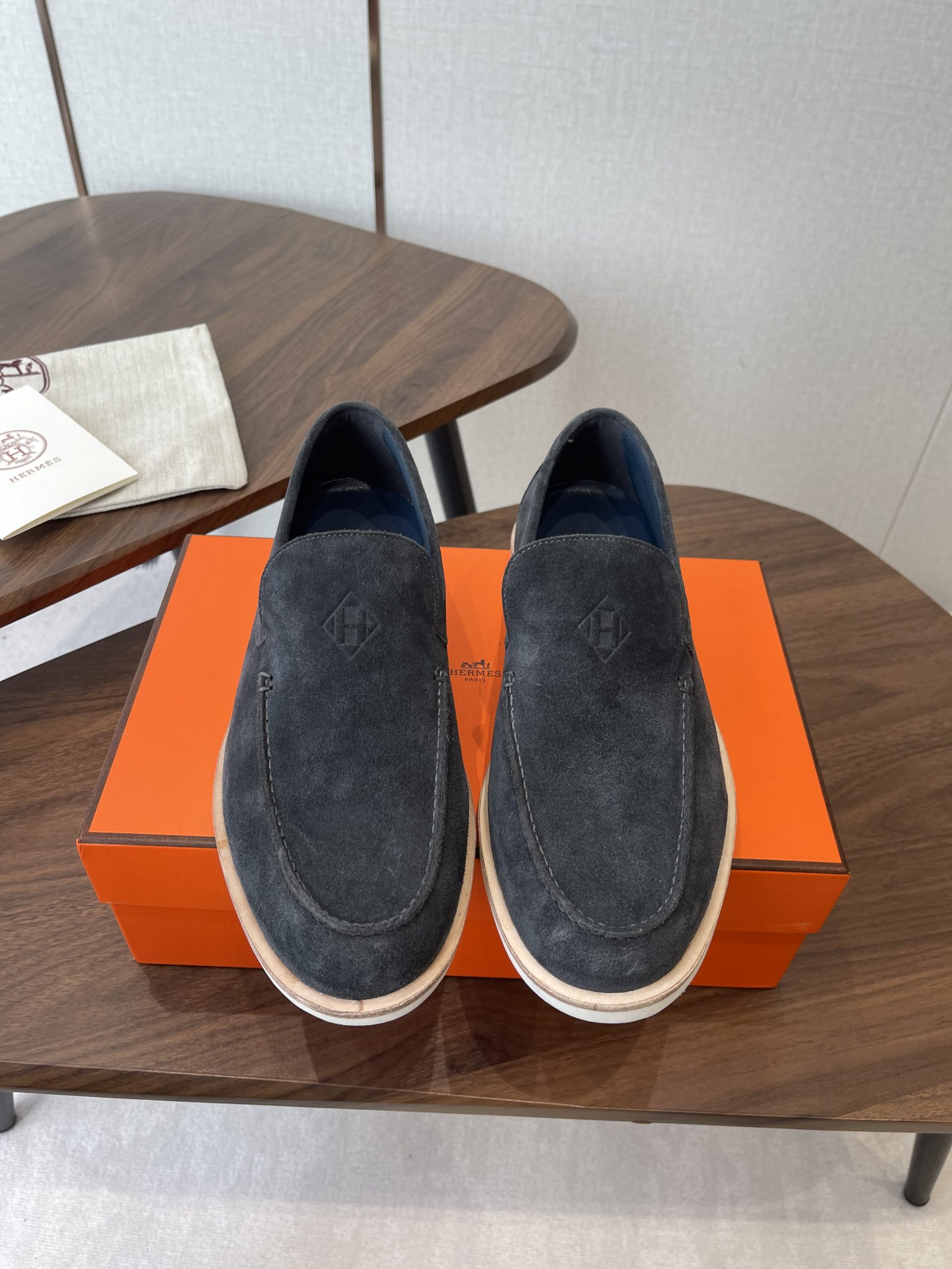 25-26新作 靴 エルメス ローファー/フラットシューズ メンズ