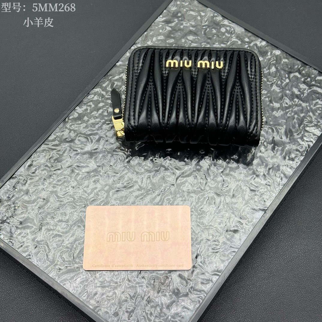 通販 人気 ミュウミュウ 財布/名刺入れ/ 小銭入れ 25612DJJ75-268-1
