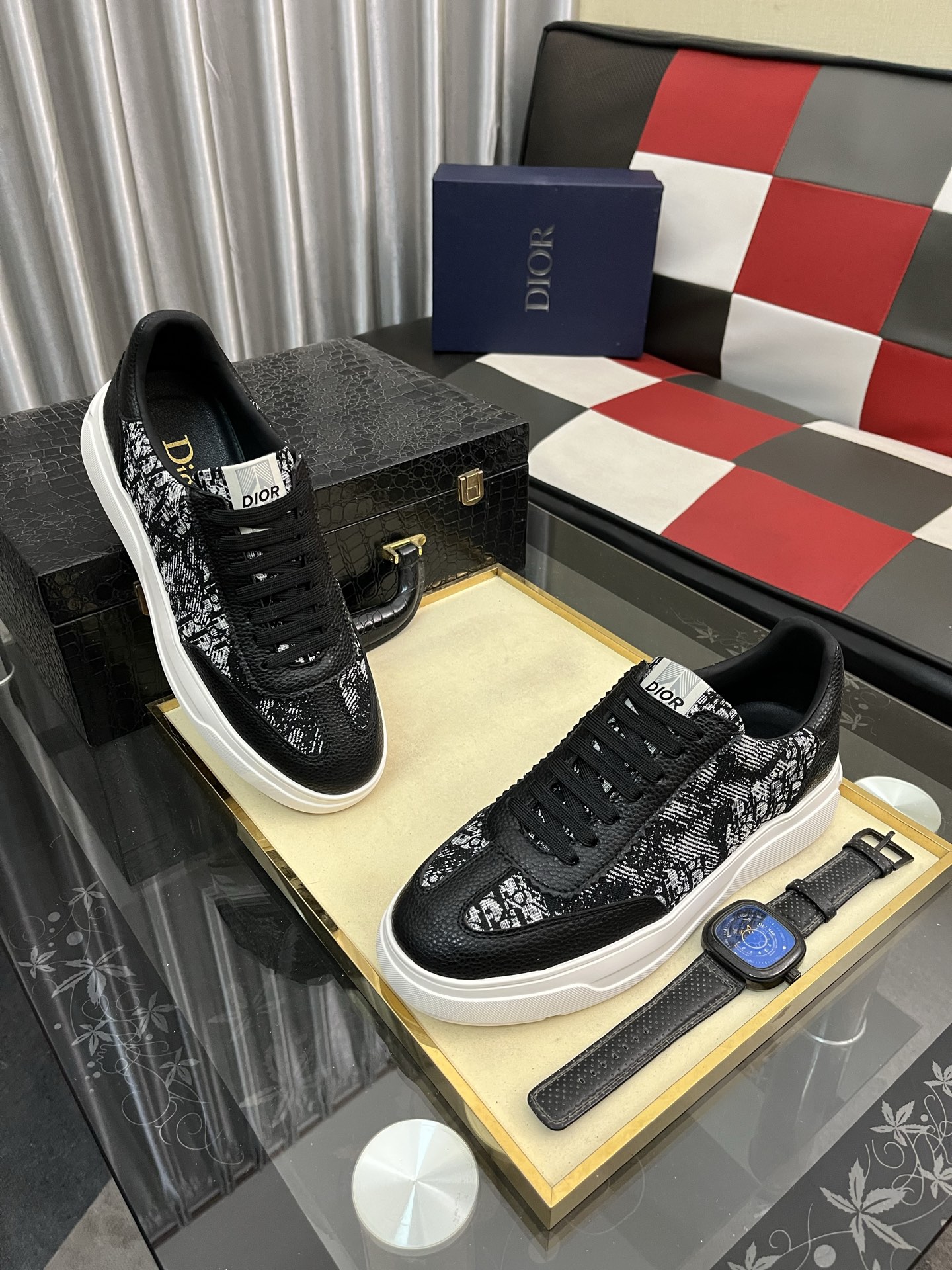 25-26 靴 クリスチャンディオール スニーカー/レースアップ メンズ
