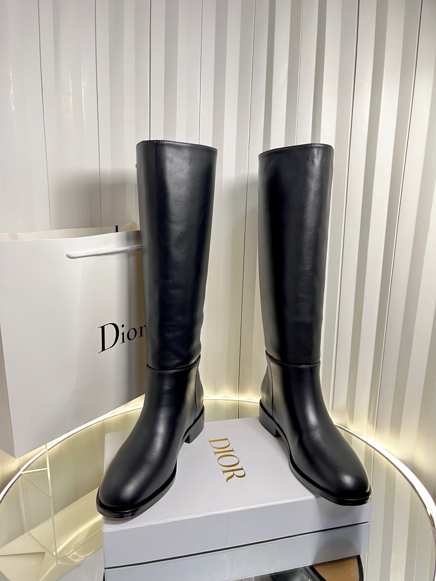 特別価格★ 靴 クリスチャンディオール ロングブーツ ブーツ レディース