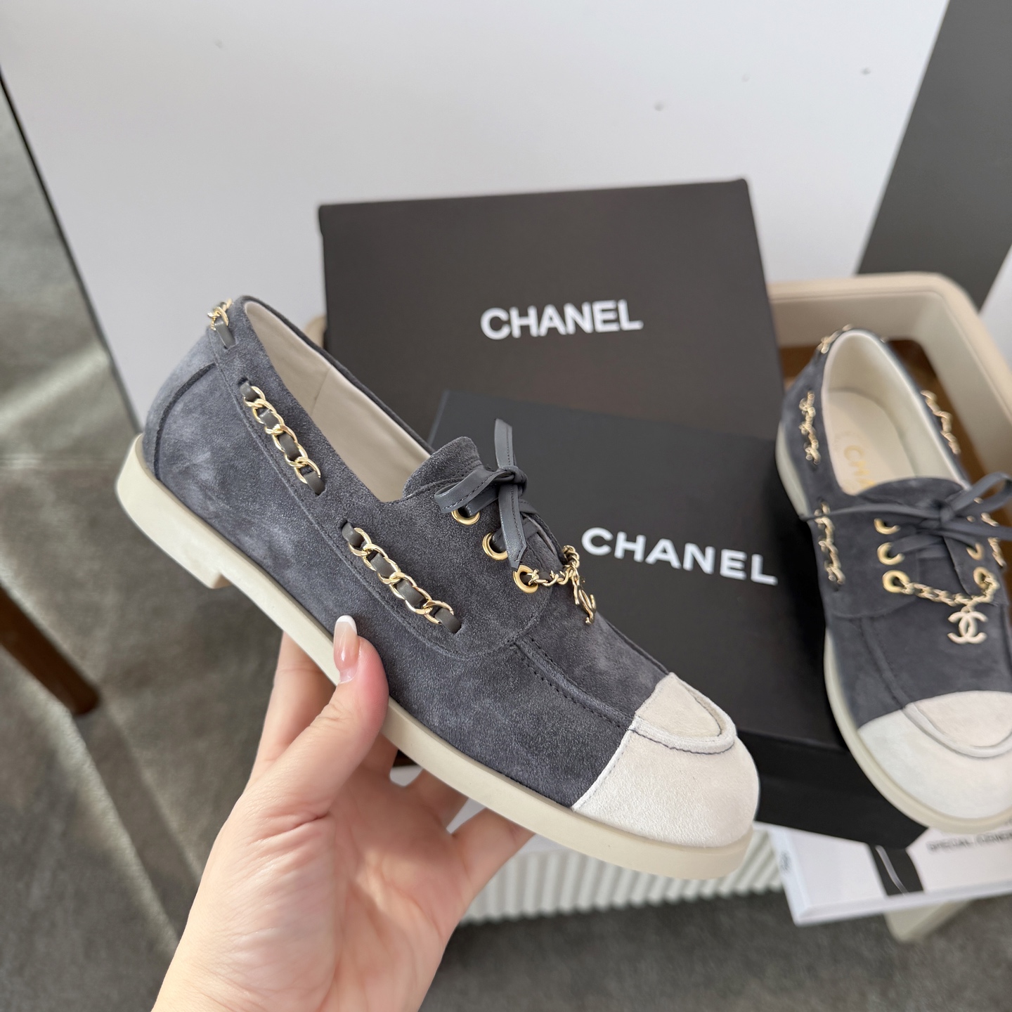 靴 シャネル Shoes フラットシューズ レディース