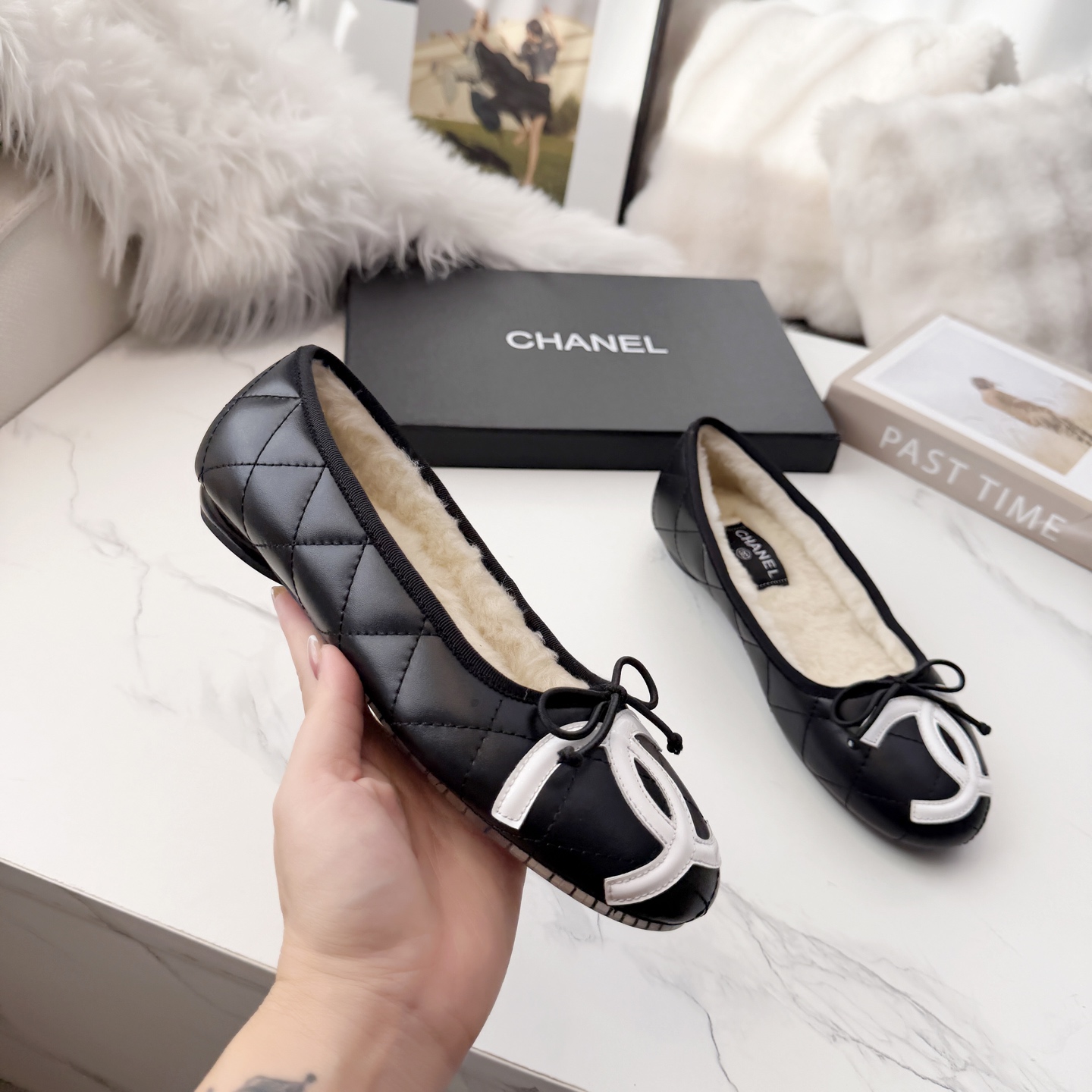 靴 シャネル Shoes フラットシューズ レディース