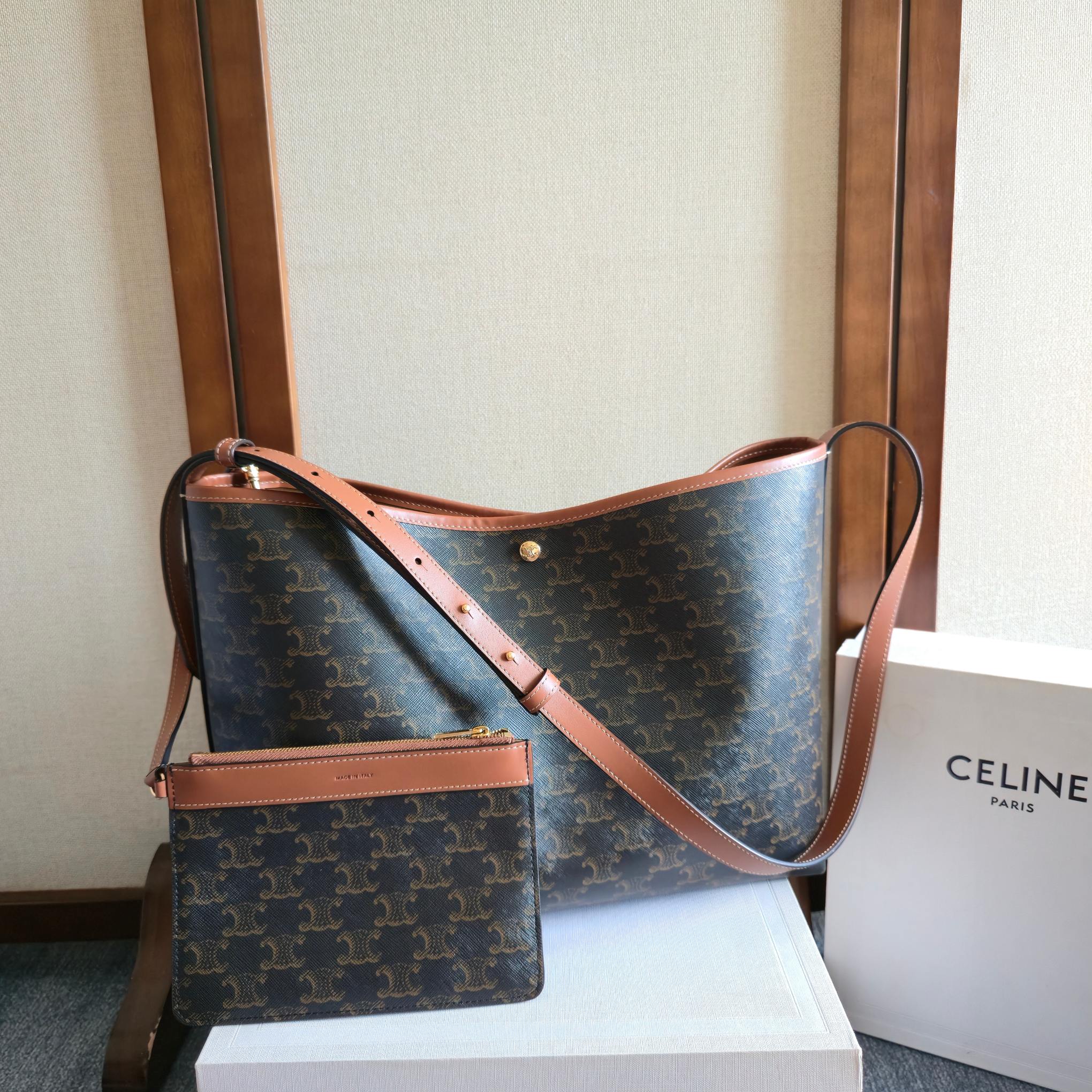 セリーヌ ショルダーバッグ CE SOFT SHOPPER