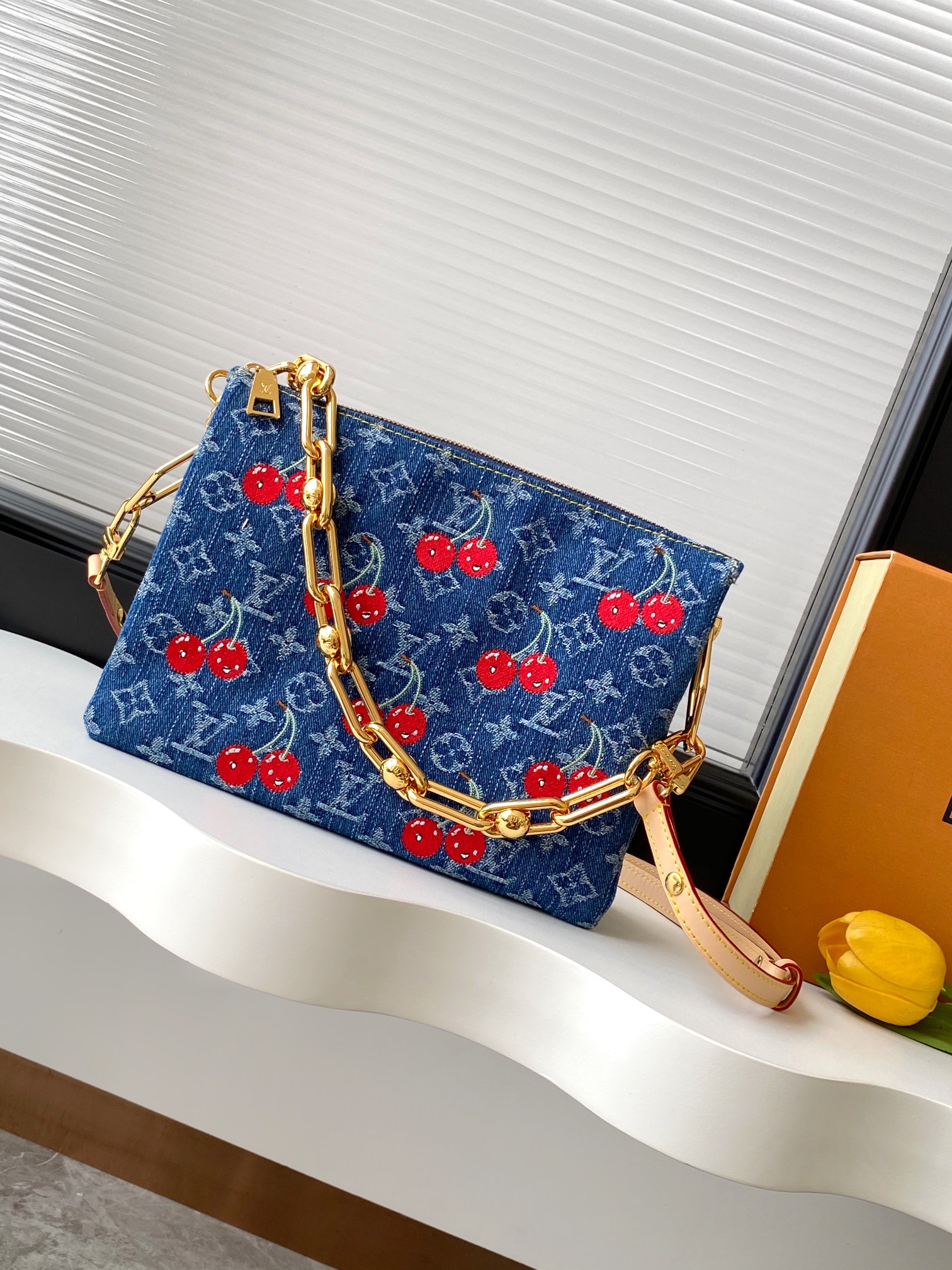 BAG ルイヴィトン×TM限定！チェリークッサン PM モノグラム?デニム