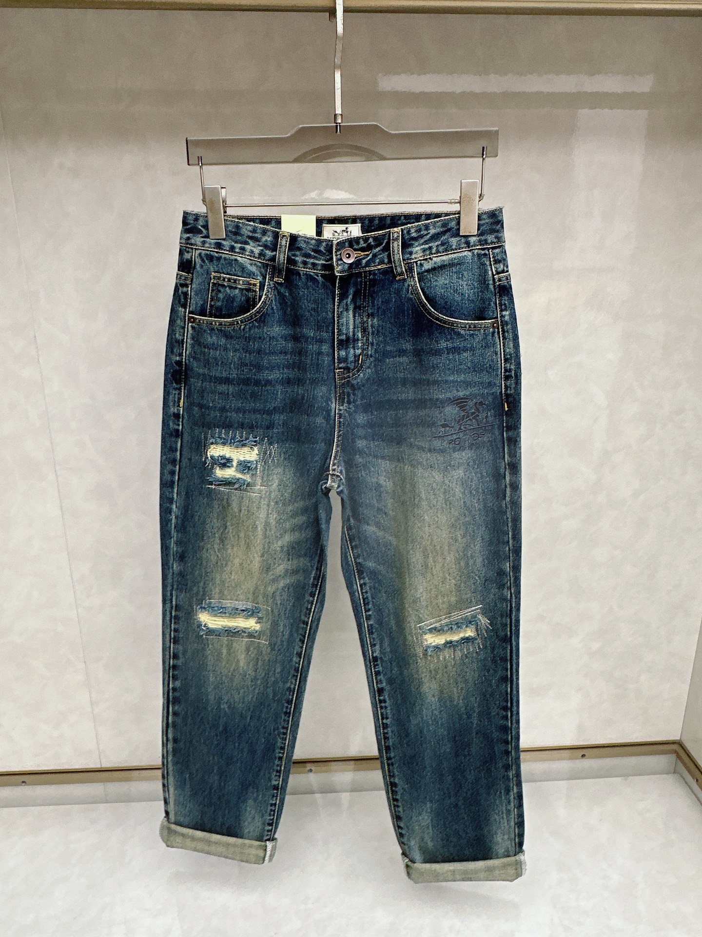 秋冬コーデ 25SSパンツ エルメス デニム ジーンズ