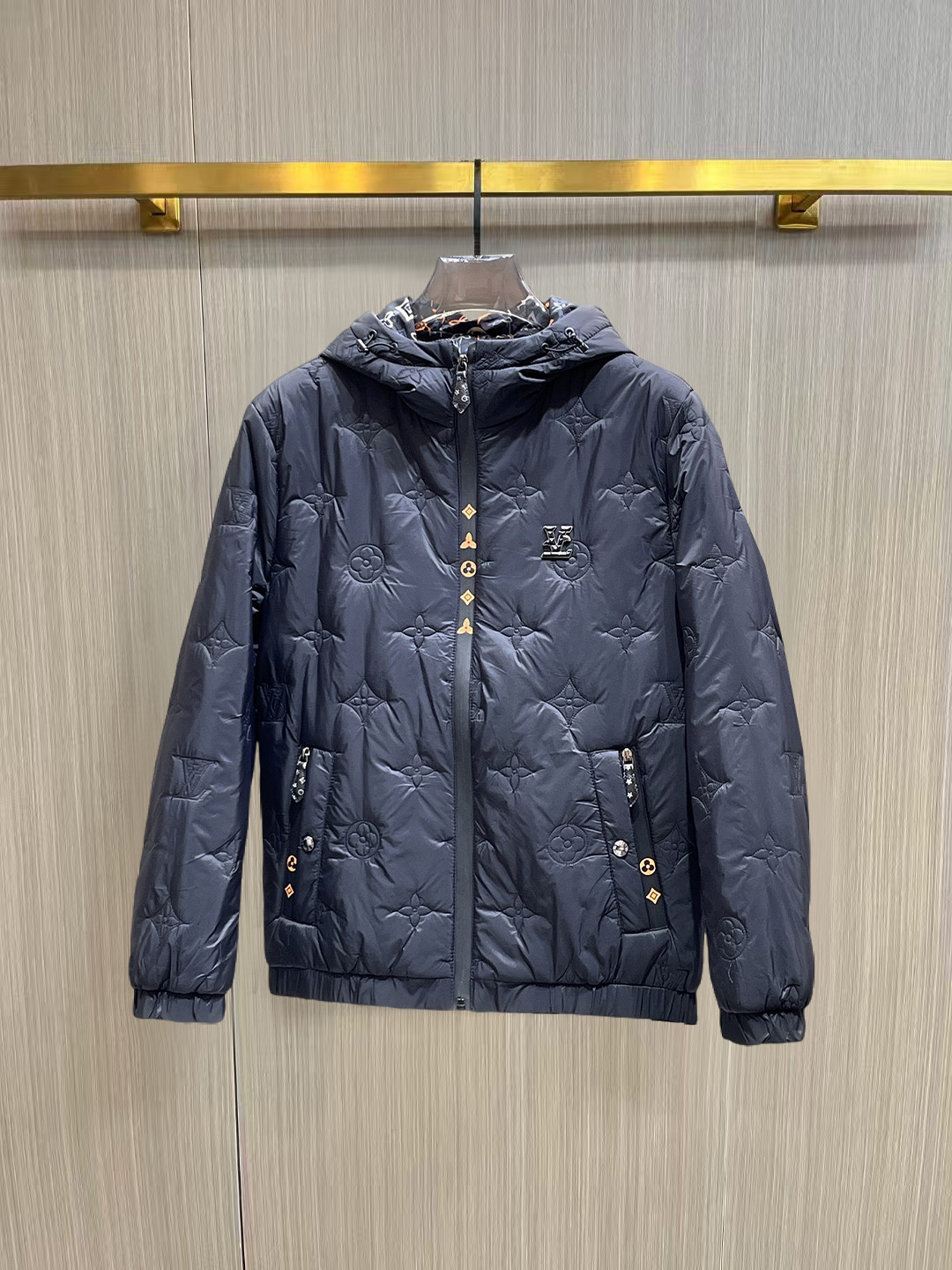 秋冬暖かい服 ルイヴィトン 綿入れ ジャケット アウター