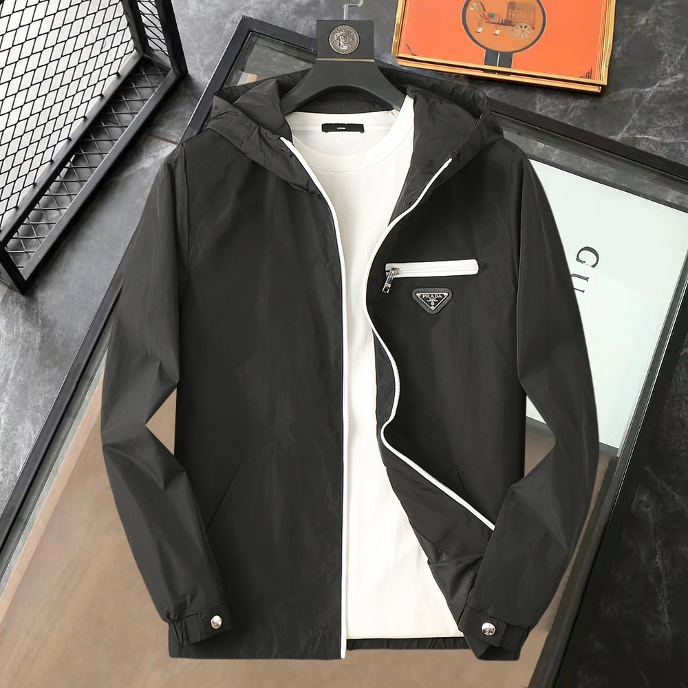 ブランド通販 秋冬服 プラダ アウター/トレンチコート